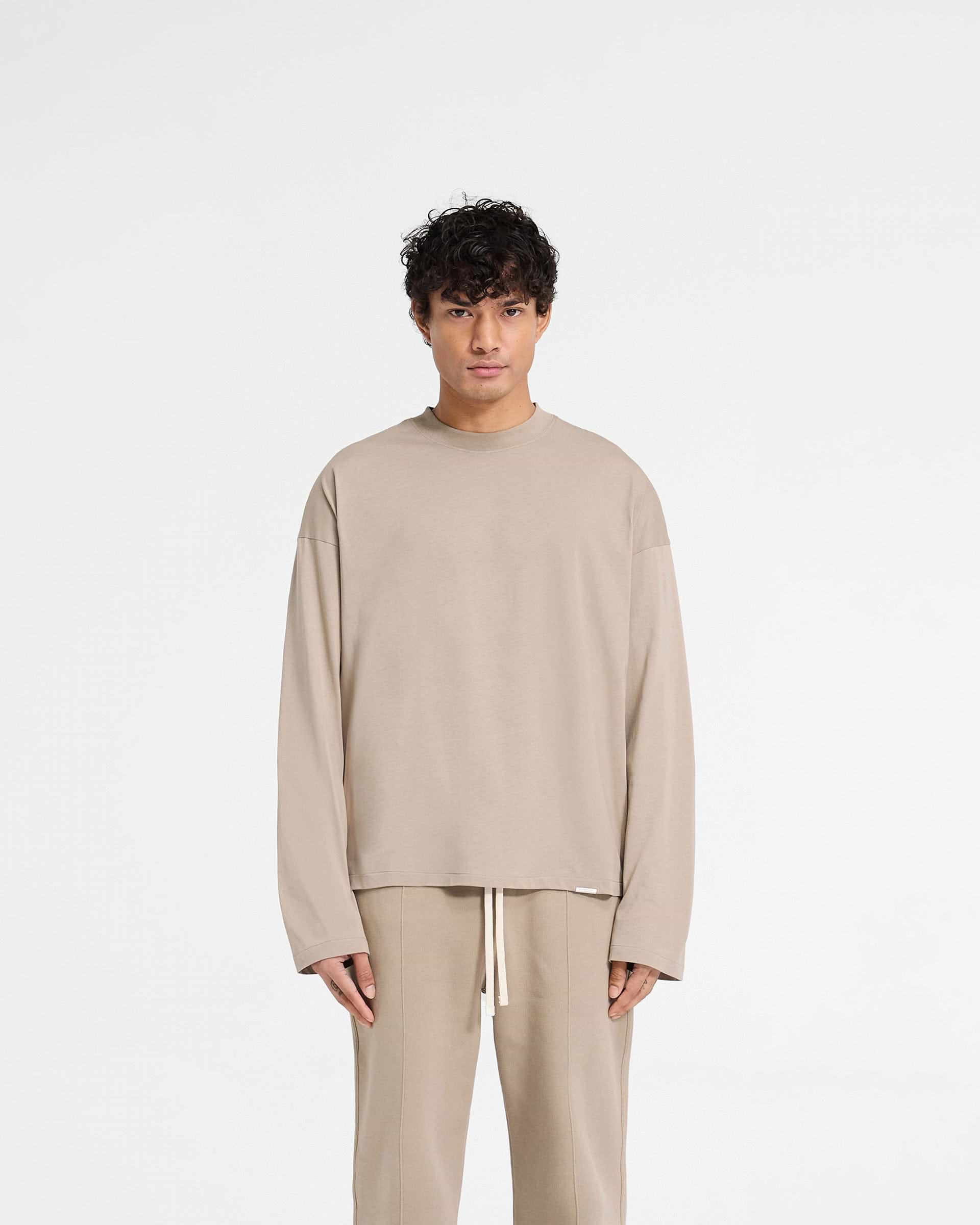 Initial Long Sleeve Open Cuff T-Shirt - Duna