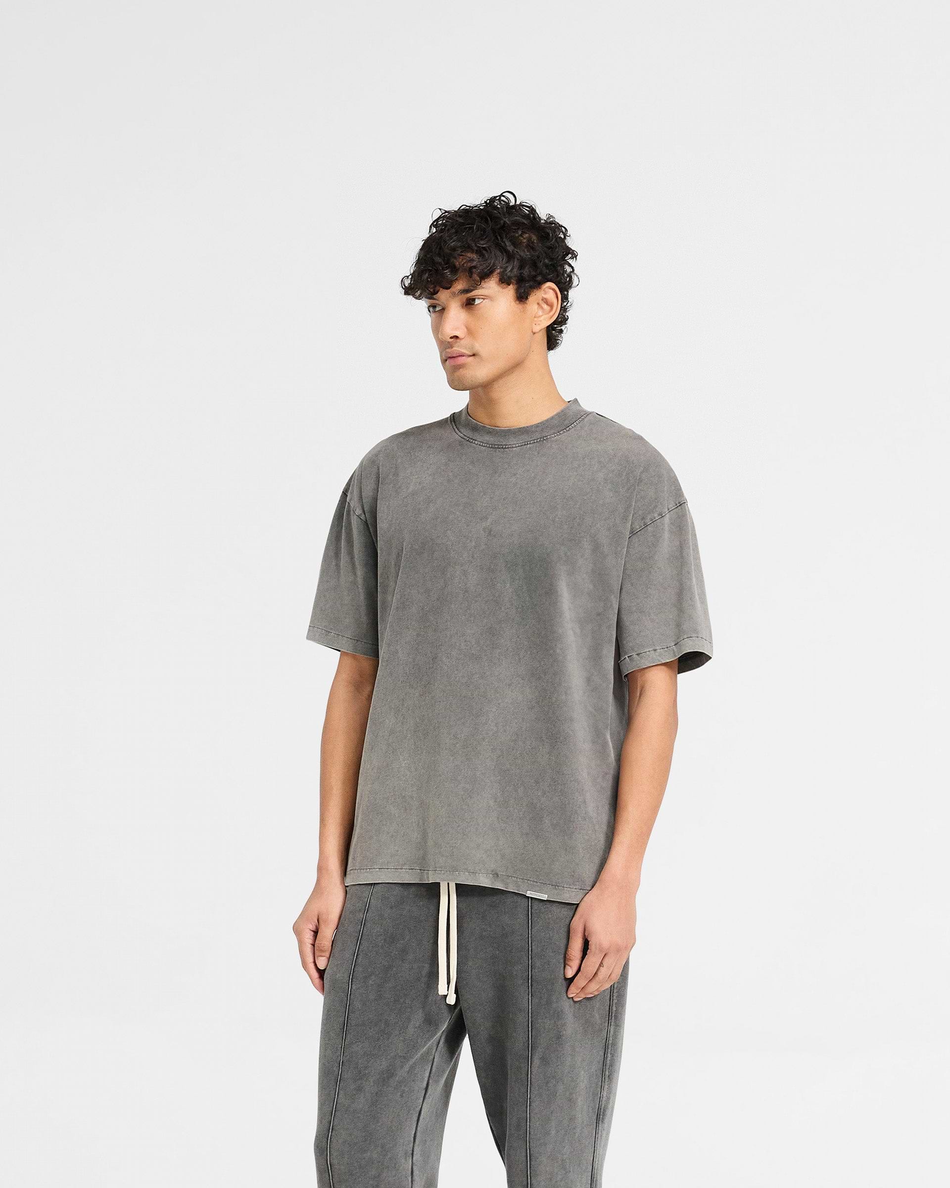 Initial Oversized T-Shirt - Gris Vintage