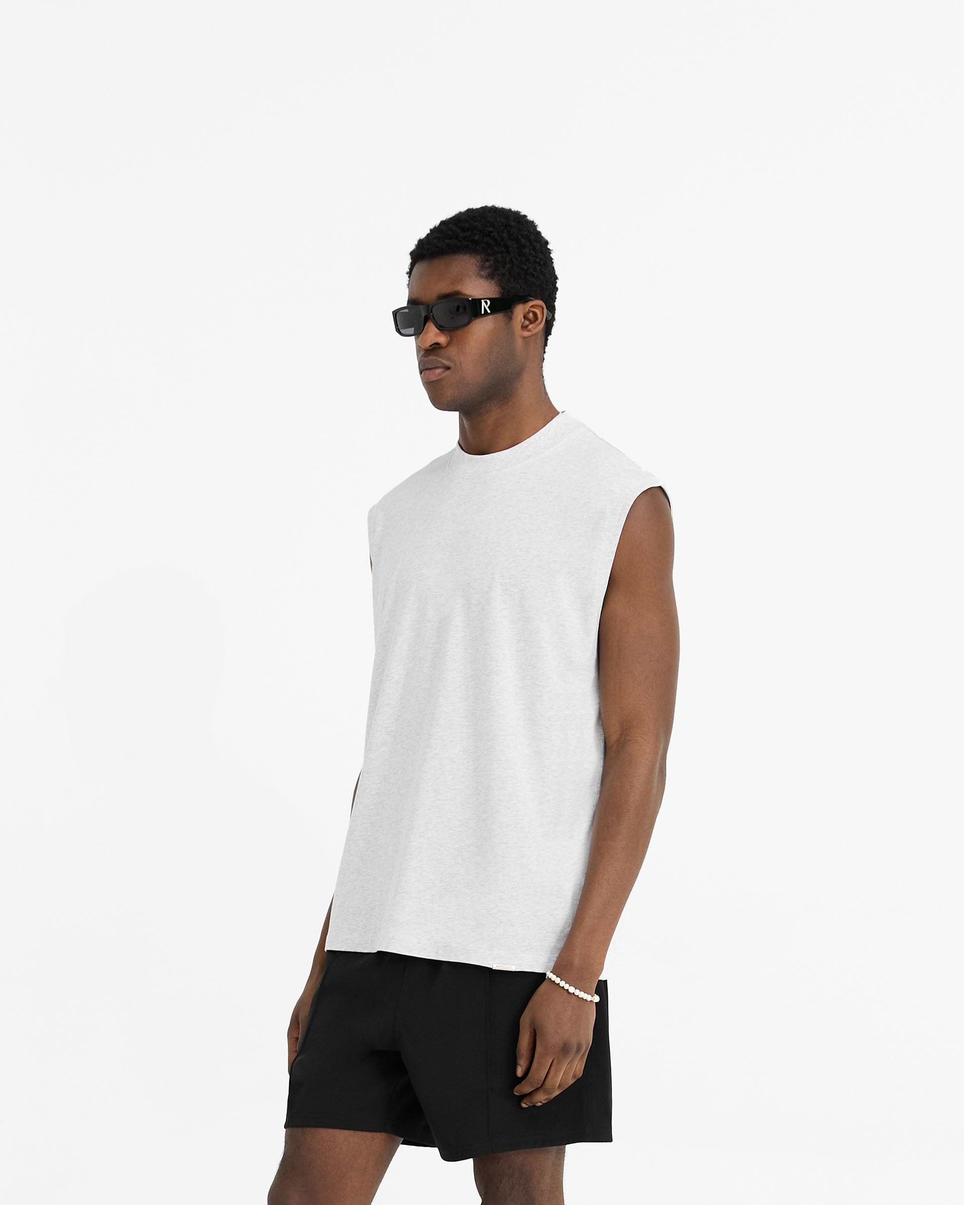 Initial Boxy Tank - Gris Hielo Jaspeado