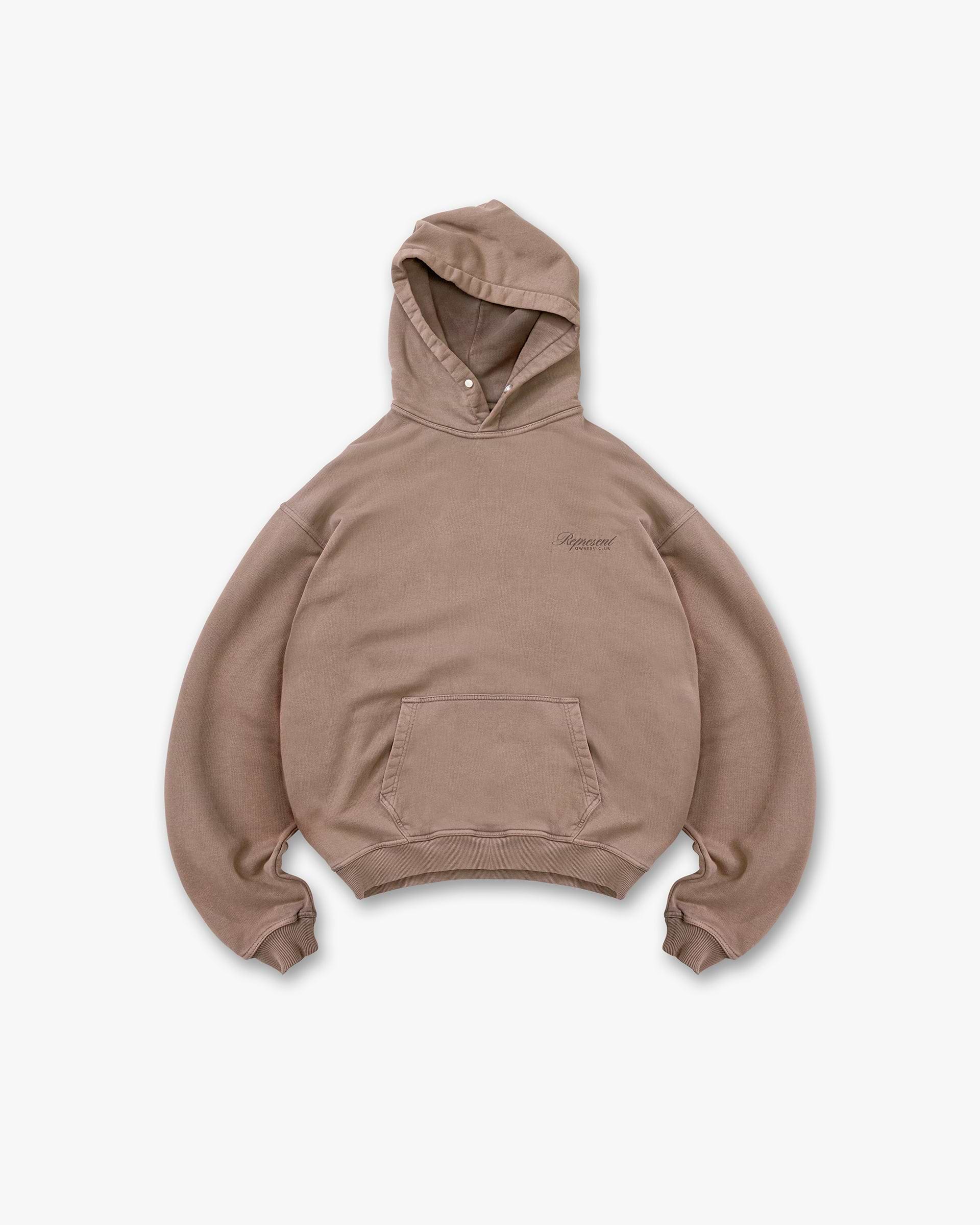 Owners Club Script Hoodie - Truffle