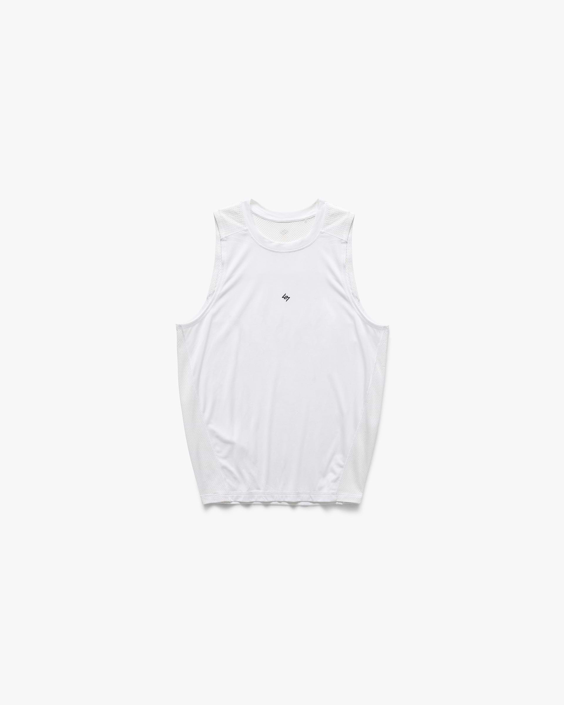 247 Numbers Tank - Flat White