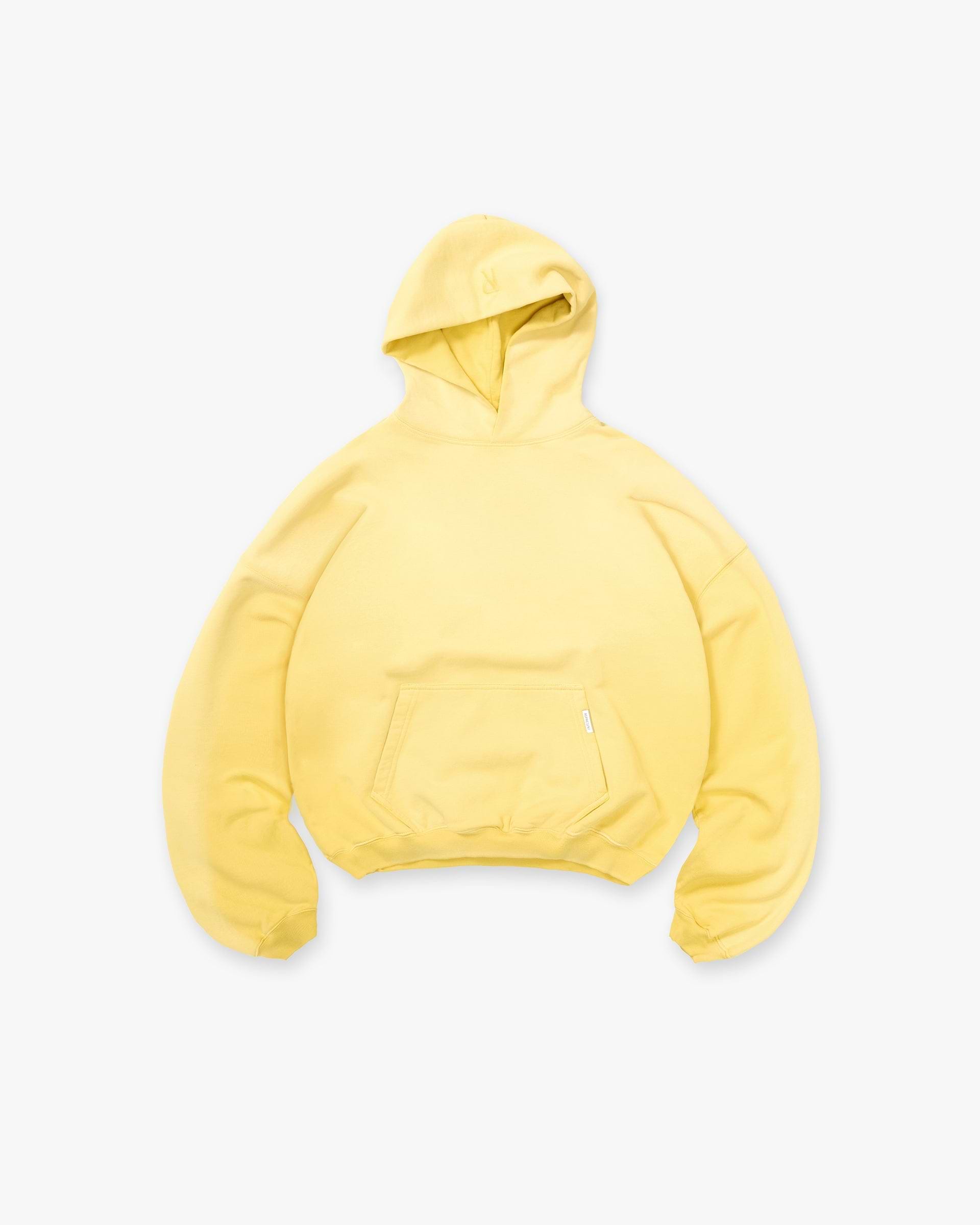 Initial Oversized Hoodie - Canary Yellow