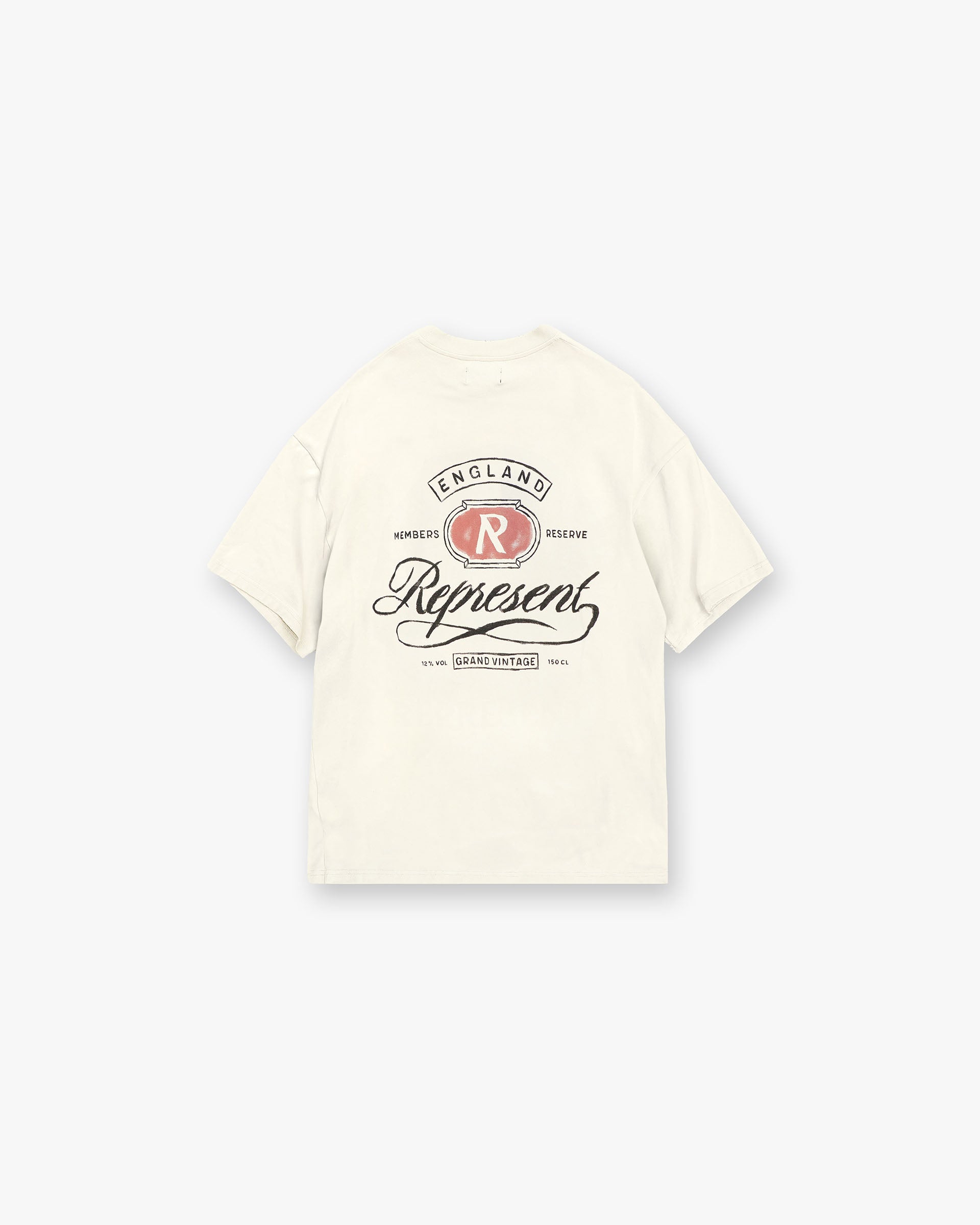 Grand Vintage Hand Drawn T-Shirt - Gealtertes Weiß