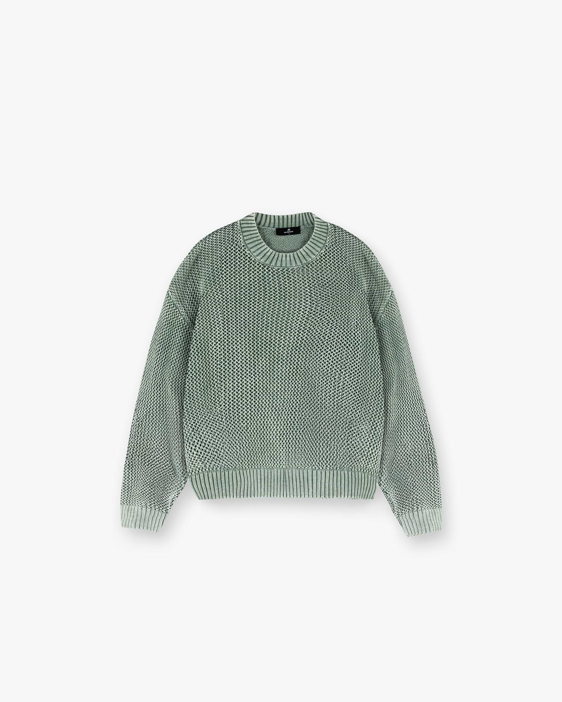 Open Gauge Knit Sweater - Verde Bosque