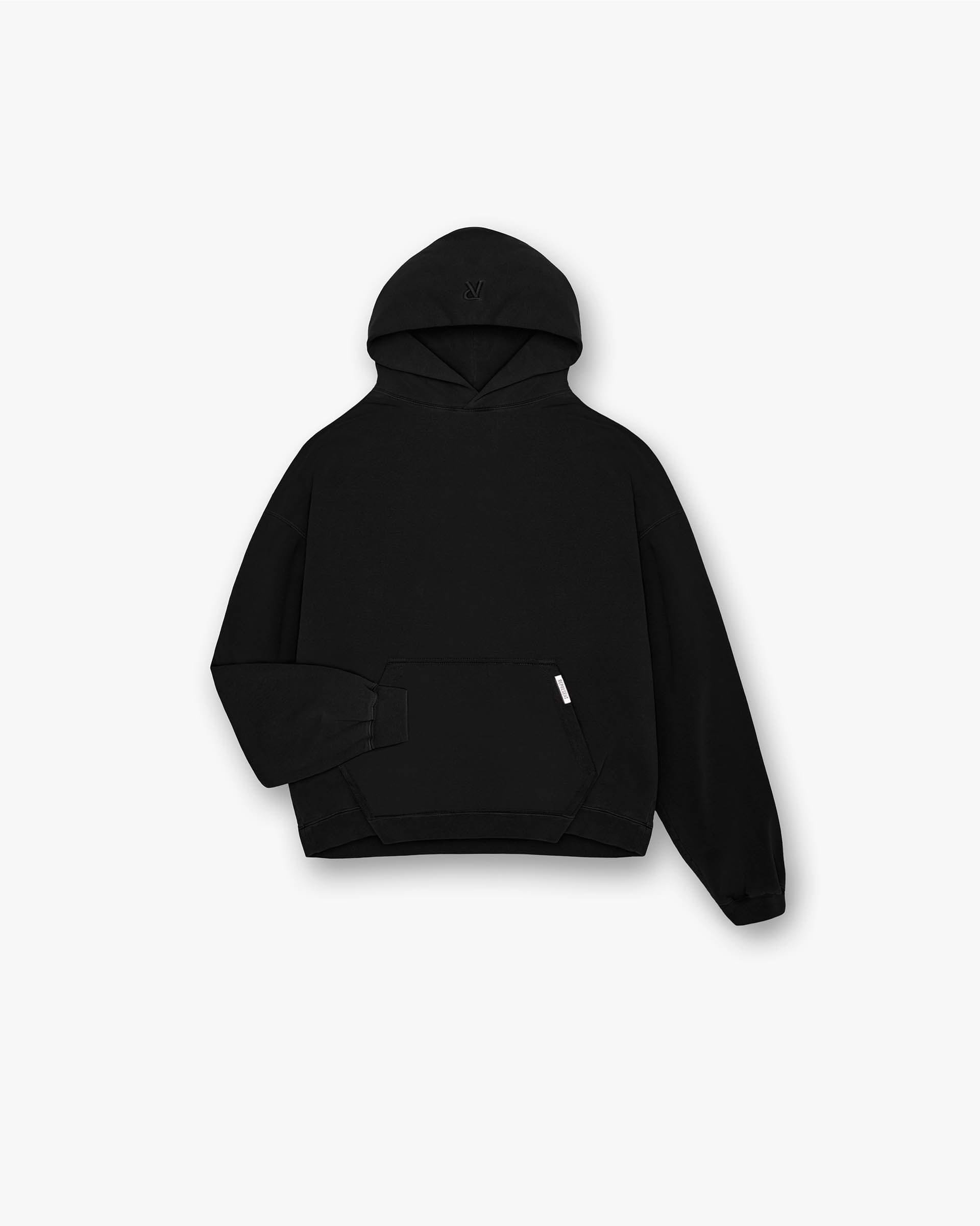 Initial Boxy Hoodie - Negro
