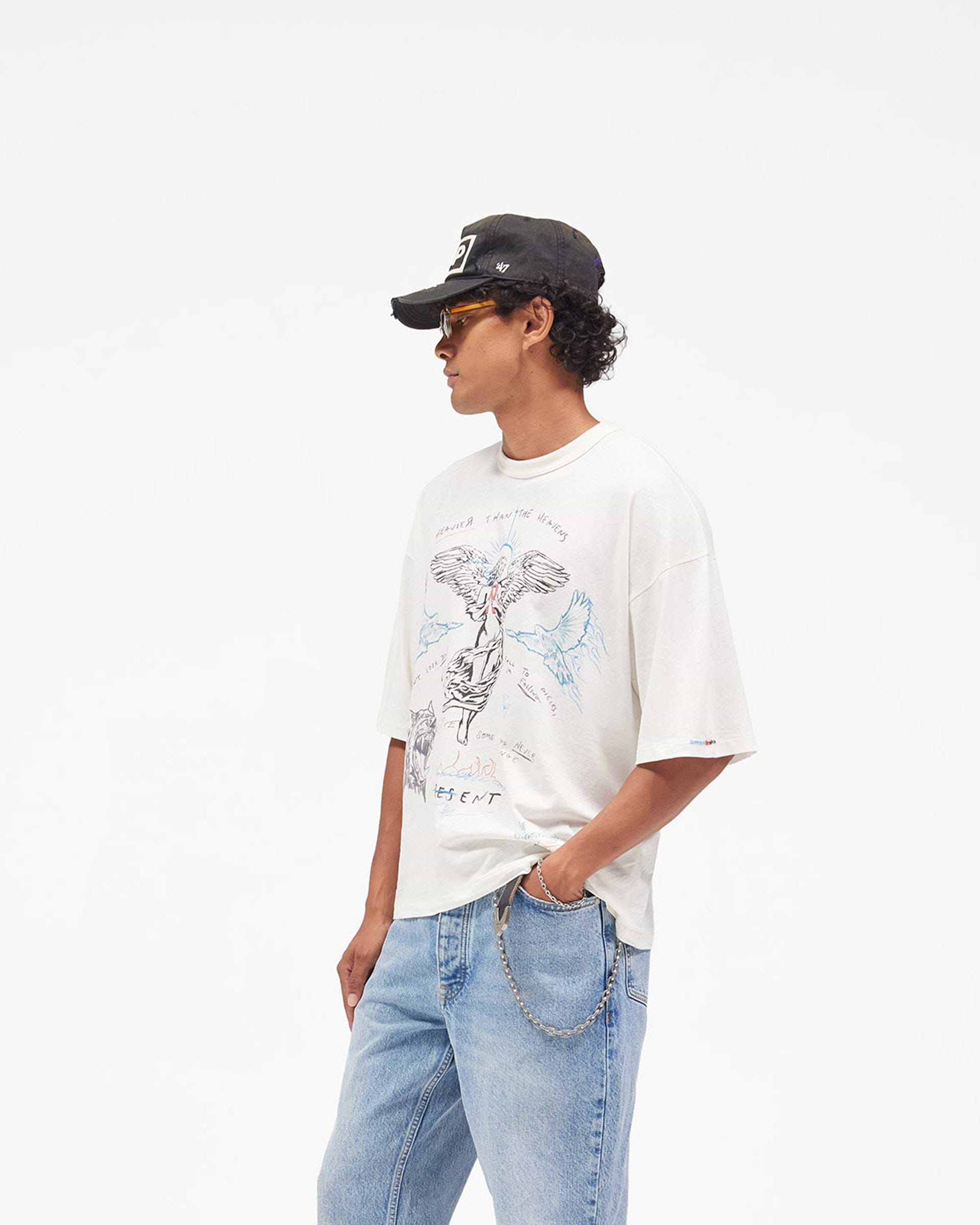 Heavier Than The Heavens T-Shirt - Antique White
