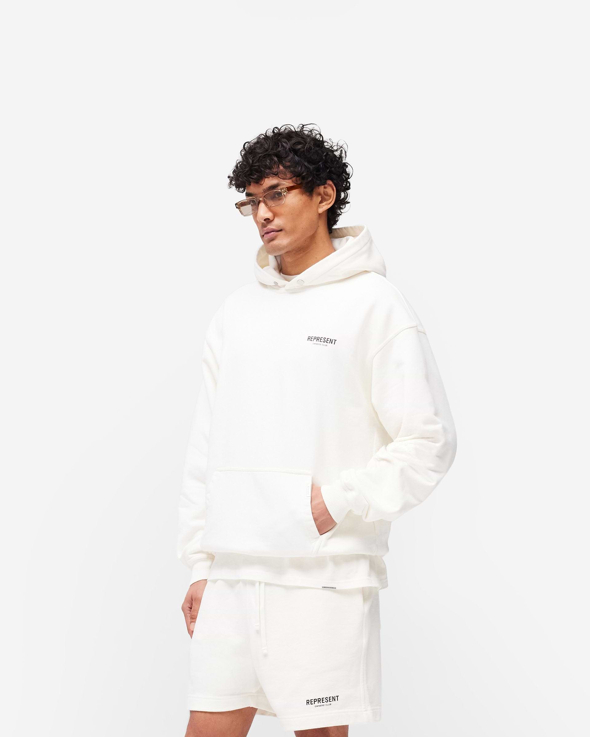 Sweat à capuche Represent Owners Club - Blanc plat