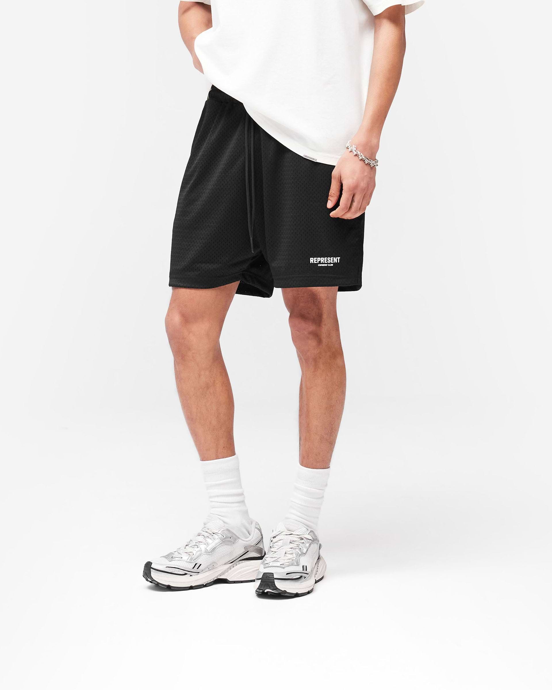Represent Owners Club Mesh Shorts - Negro