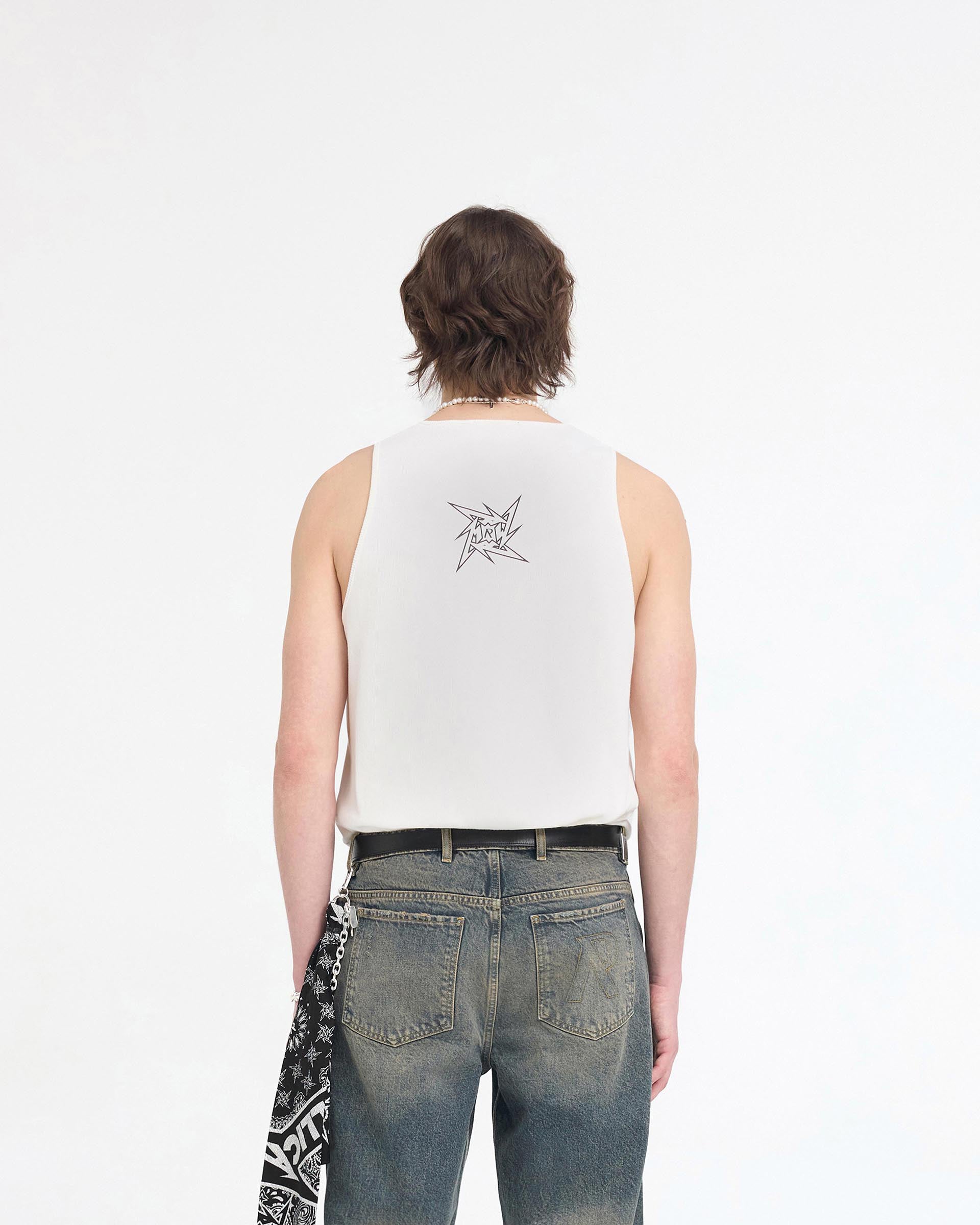 Represent X Metallica Local Crew Vest - Blanco Plano
