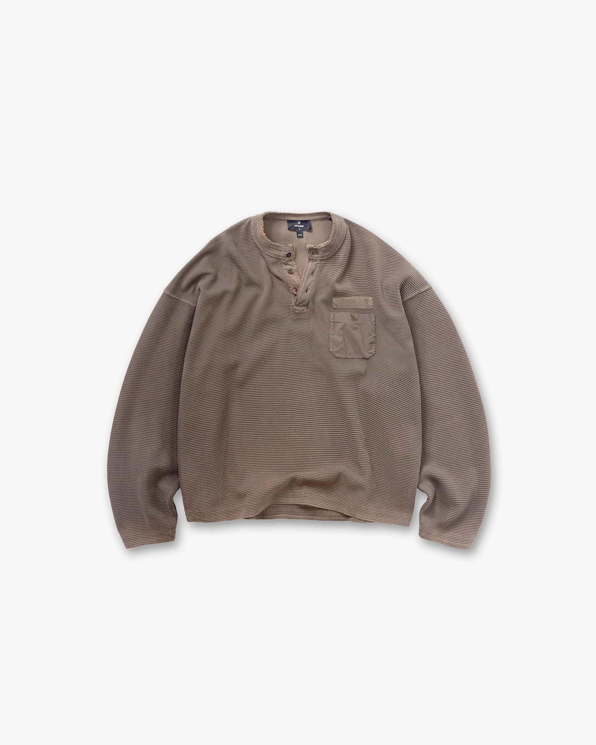 Heavyweight Henley Sweater - Vintage Falcon