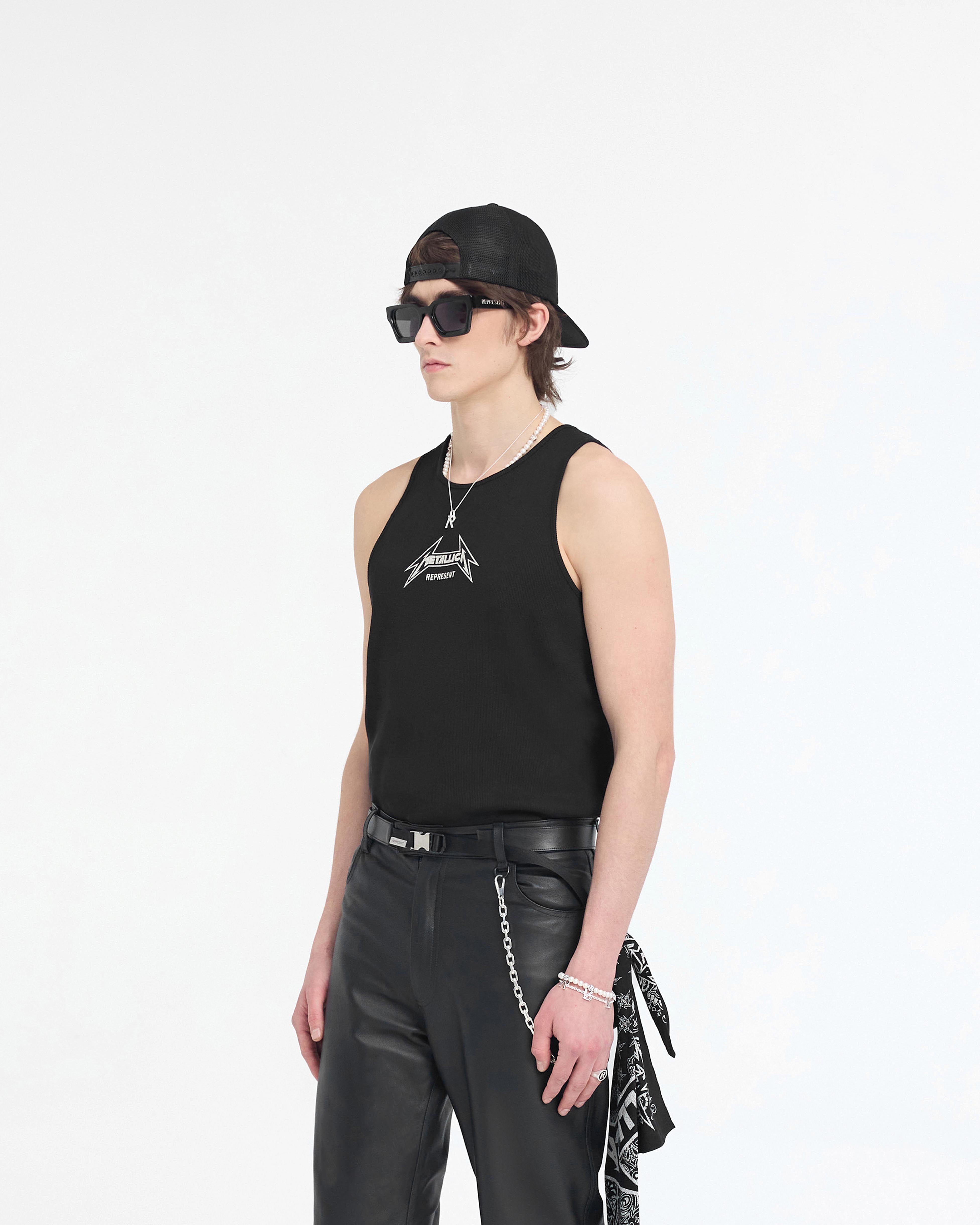 Represent X Metallica Local Crew Vest - Negro
