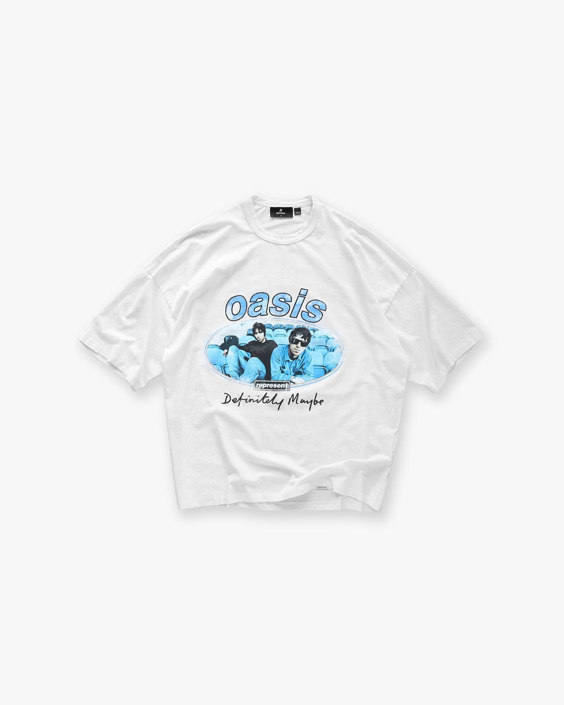 Represent X Oasis Maine Road T-Shirt - Blanco Plano