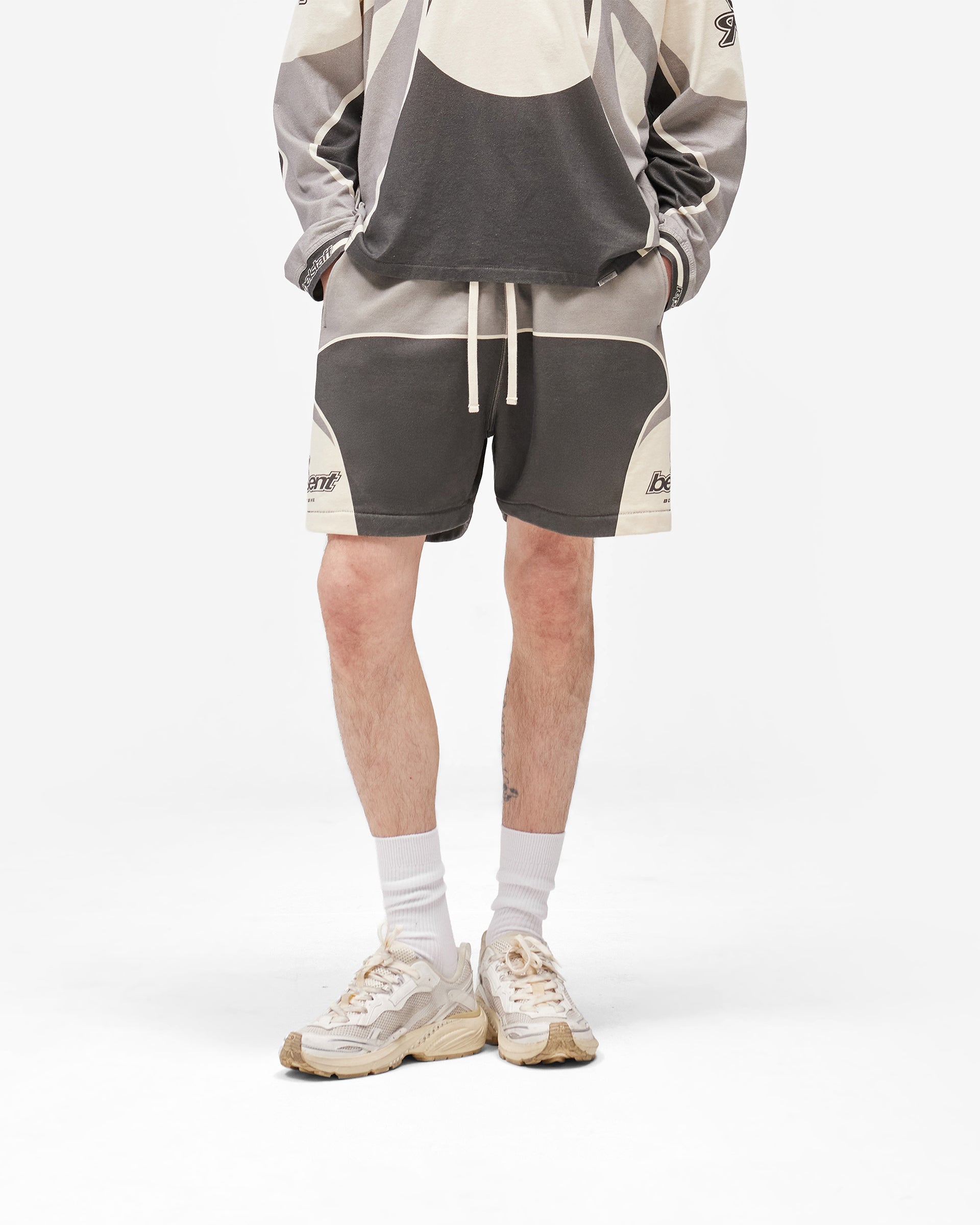 Represent X Belstaff Racing Shorts - Dark Grey