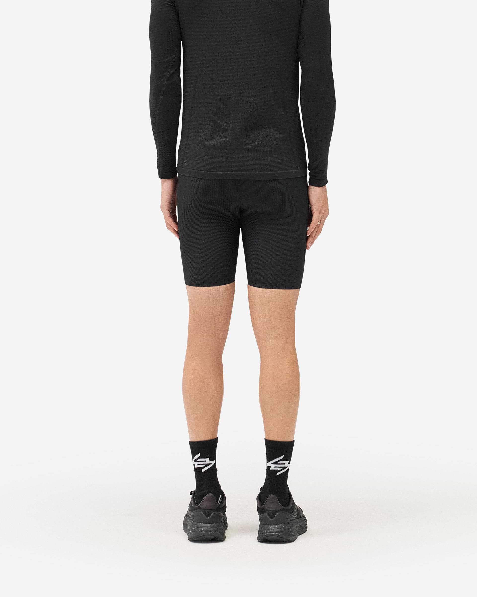 247 Ribbed Half Tight - Jet Black