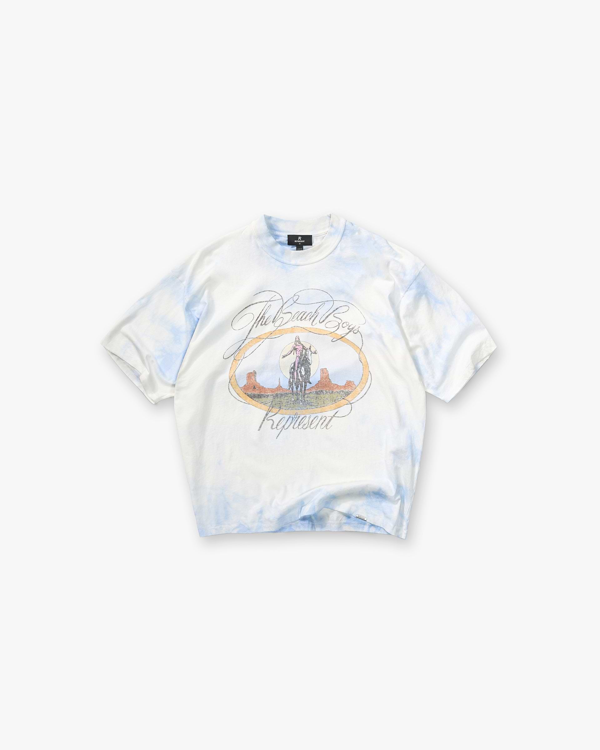 Represent_x_Beach_Boys_Script_T-Shirt_-_Blue_Tie_Dye_01.jpg