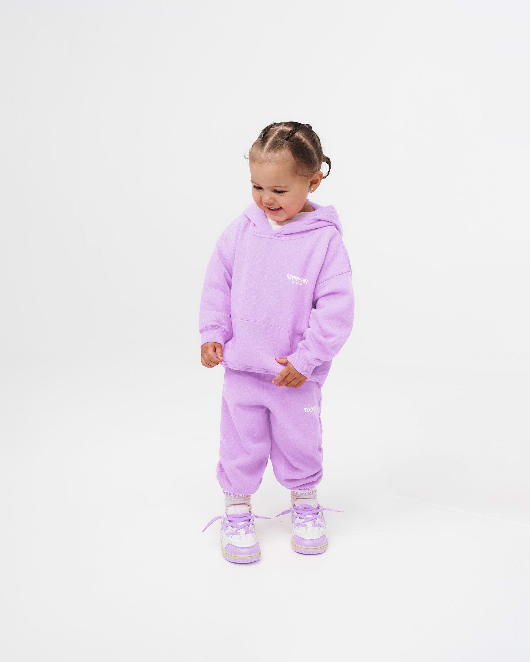 Represent Mini Owners Club Sweatpants | Lilac Pants Owners Club | Represent Clo