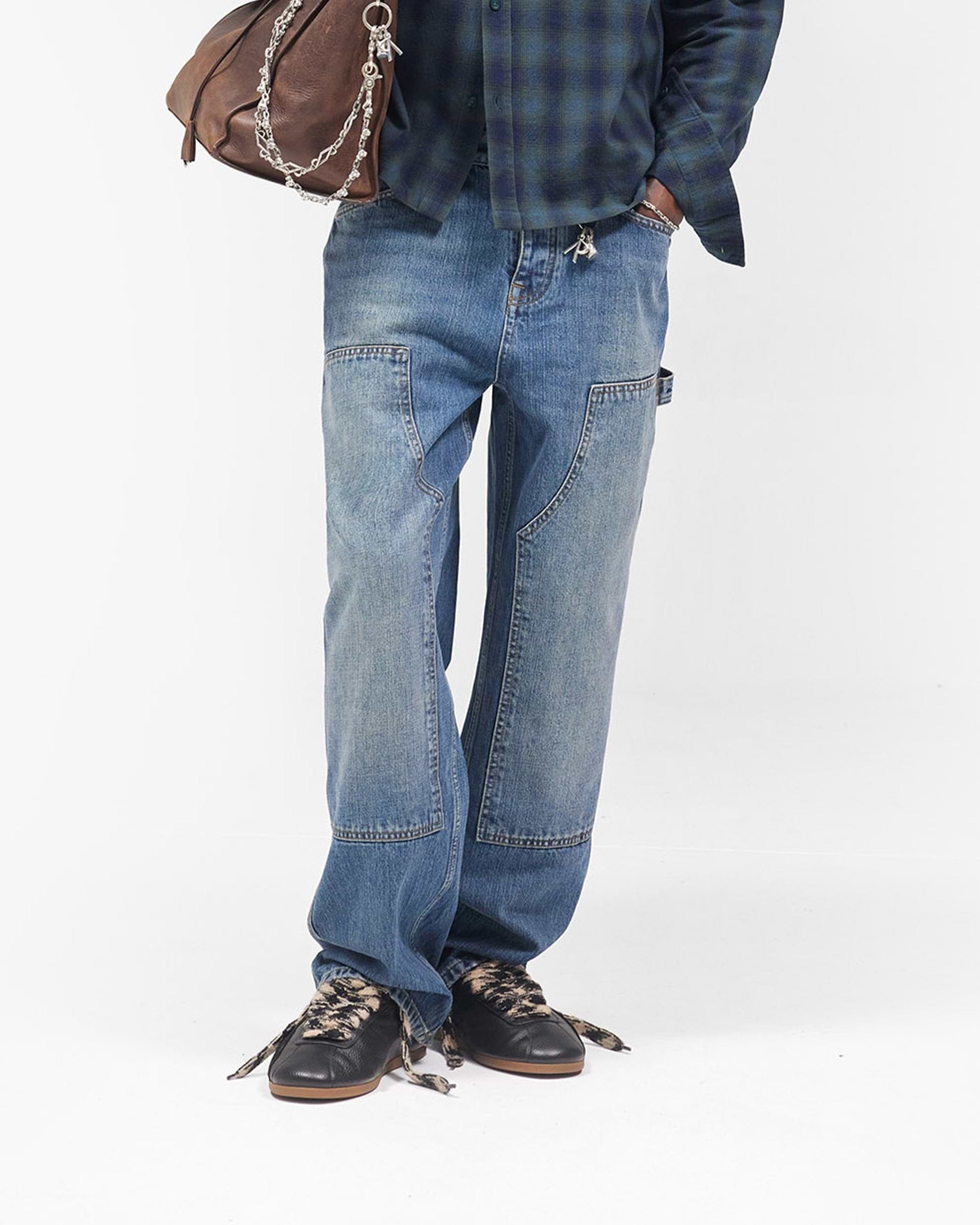 R2 Carpenter Panel Denim - Rinse Blue