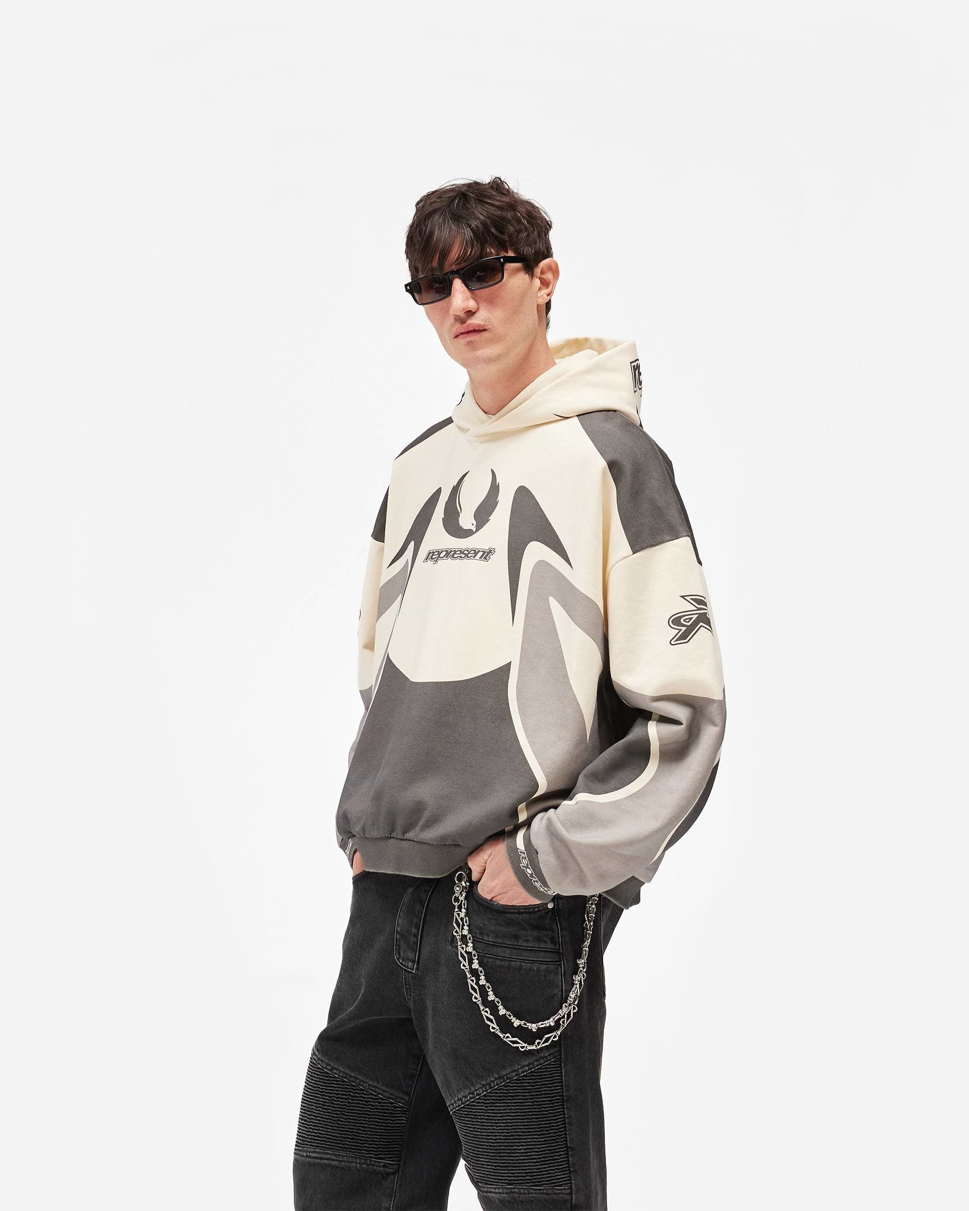 Represent X Belstaff Racing Hoodie - Dark Grey