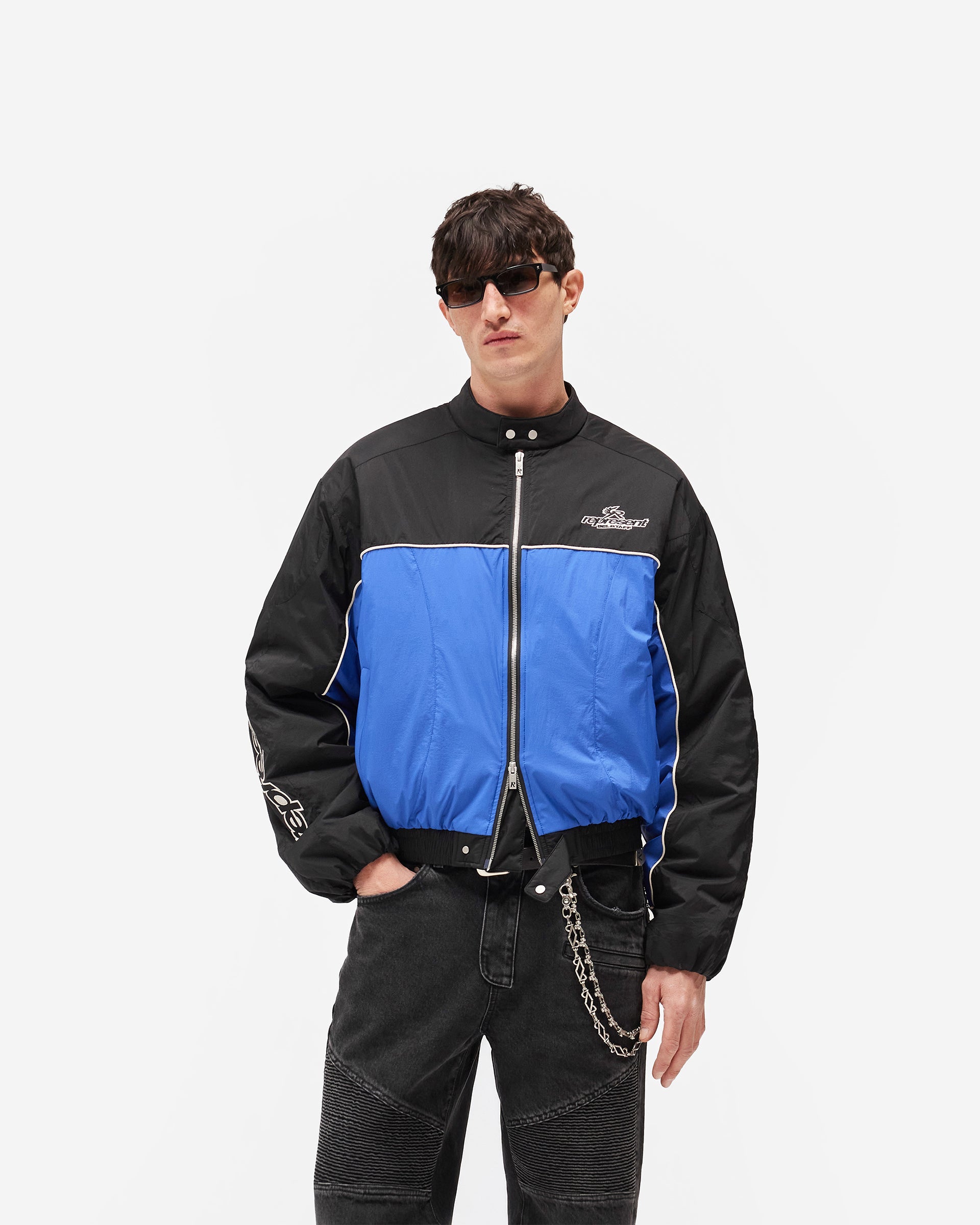 Represent X Belstaff Nylon Racing Jacket - Jet Black