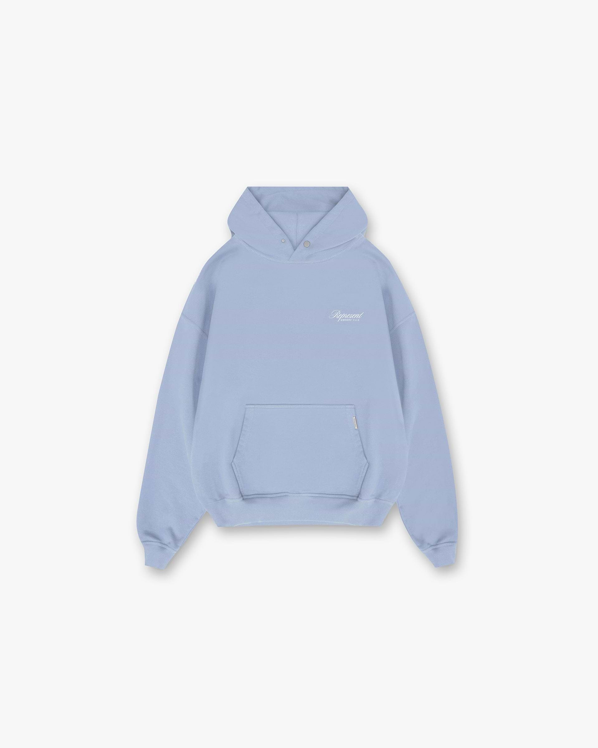 Represent Owners Club Script Hoodie - Bleu Poussiéreux