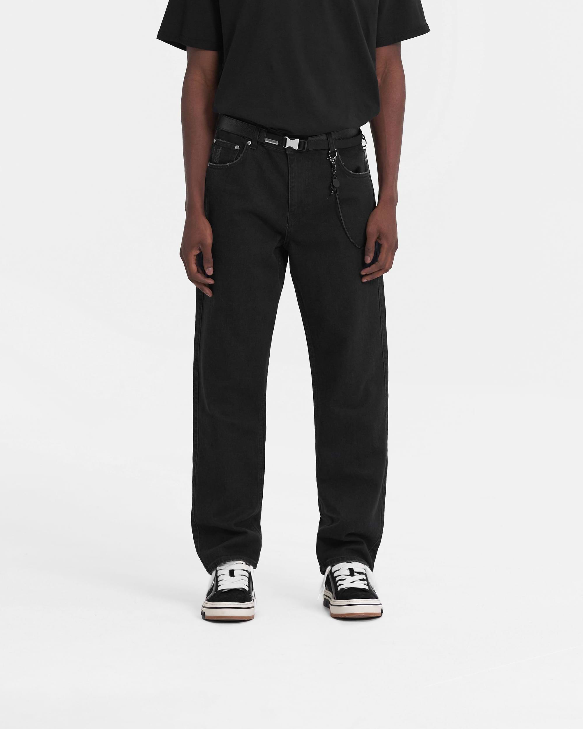 R2 Straight Leg Denim | Black Denim FW23 | Represent Clo