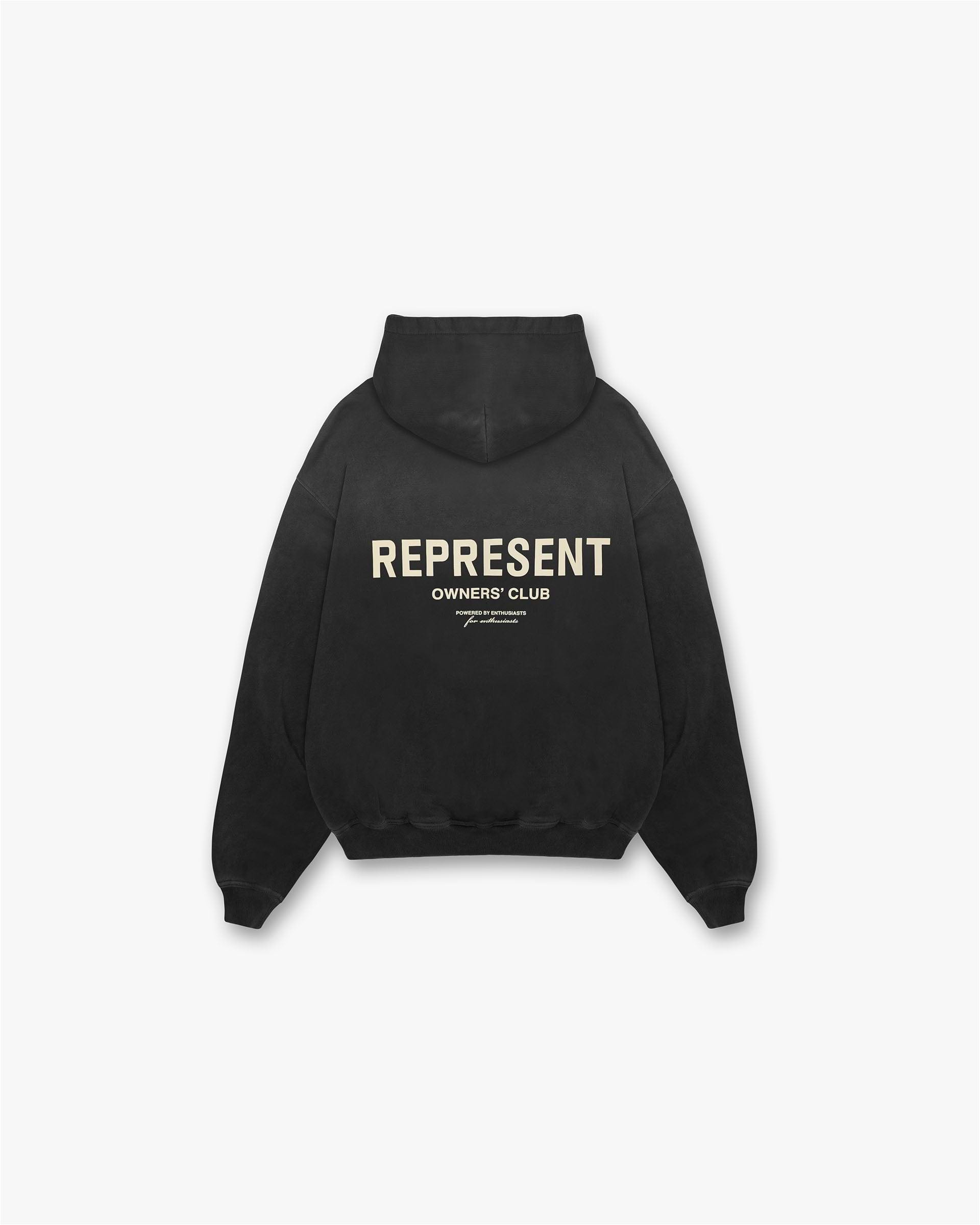 Sweat à capuche Represent Owners Club - Noir vieilli