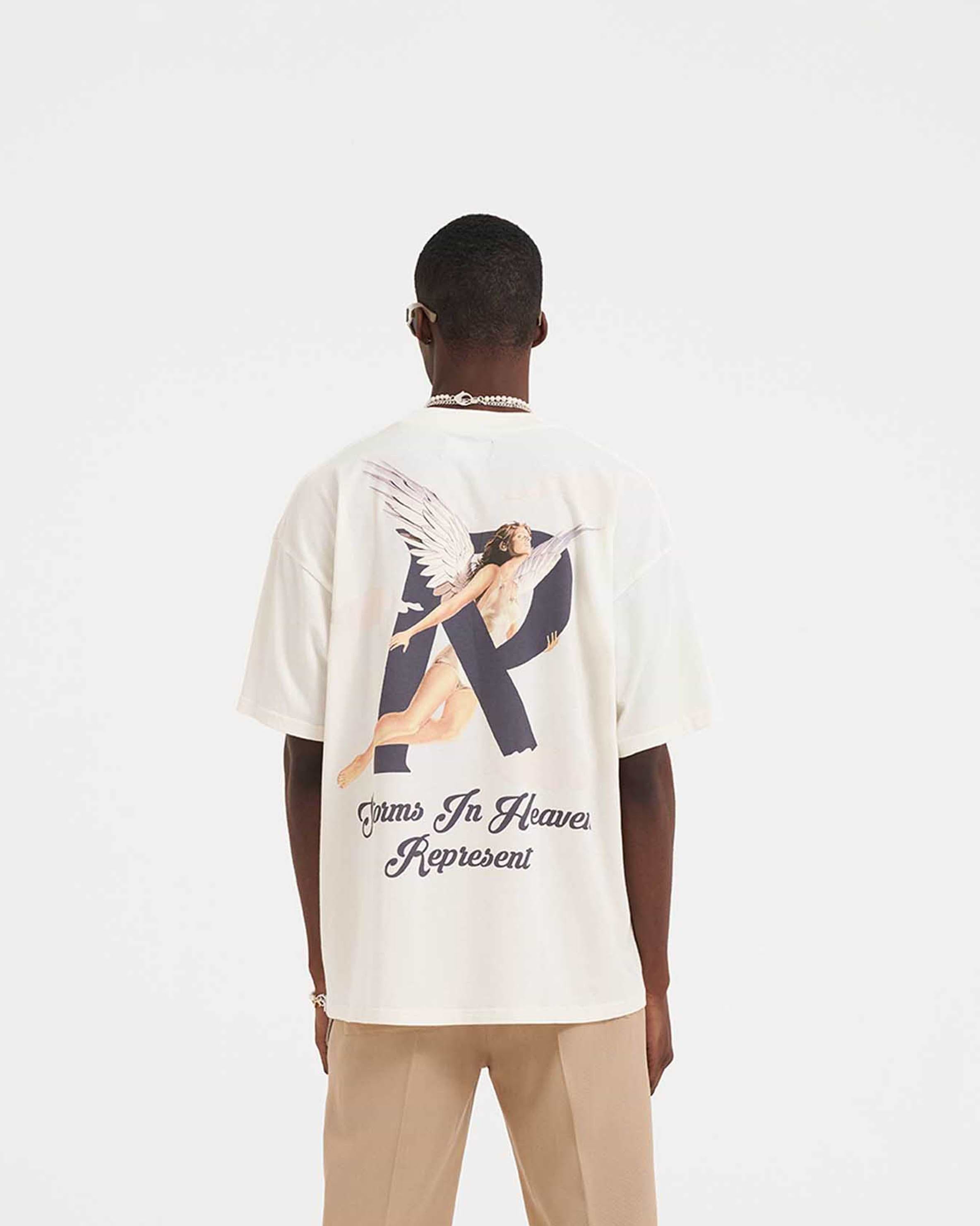 Storms In Heaven T-Shirt | Flat White T-Shirts SS23 | Represent Clo