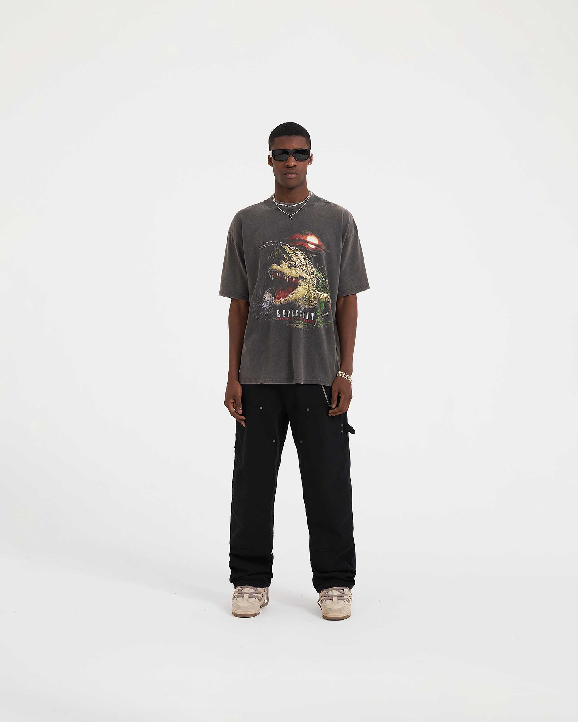 Destructive Appetite T-Shirt | Vintage Grey T-Shirts SS23 | Represent Clo