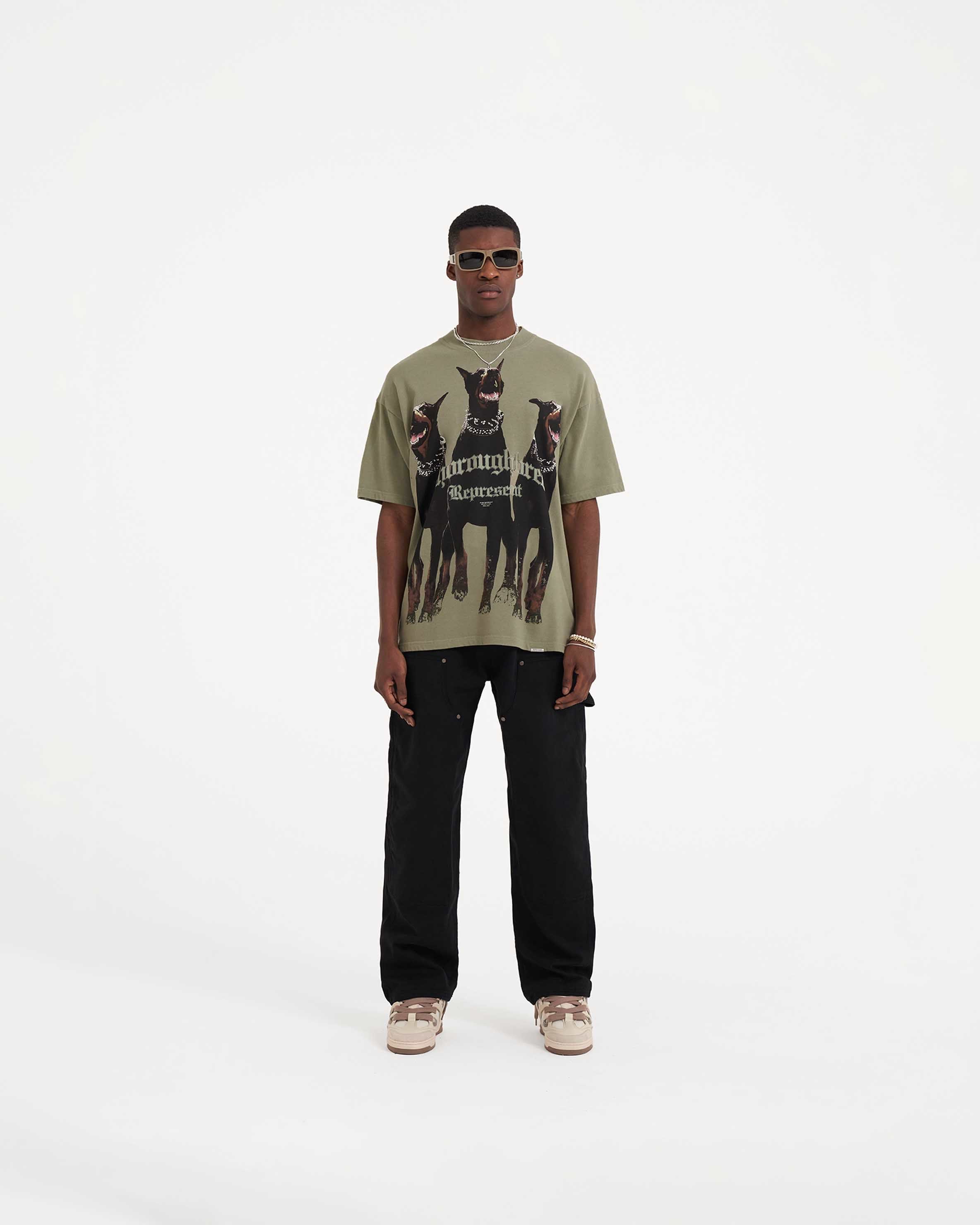 Thoroughbred T-Shirt | Khaki T-Shirts SS23 | Represent Clo