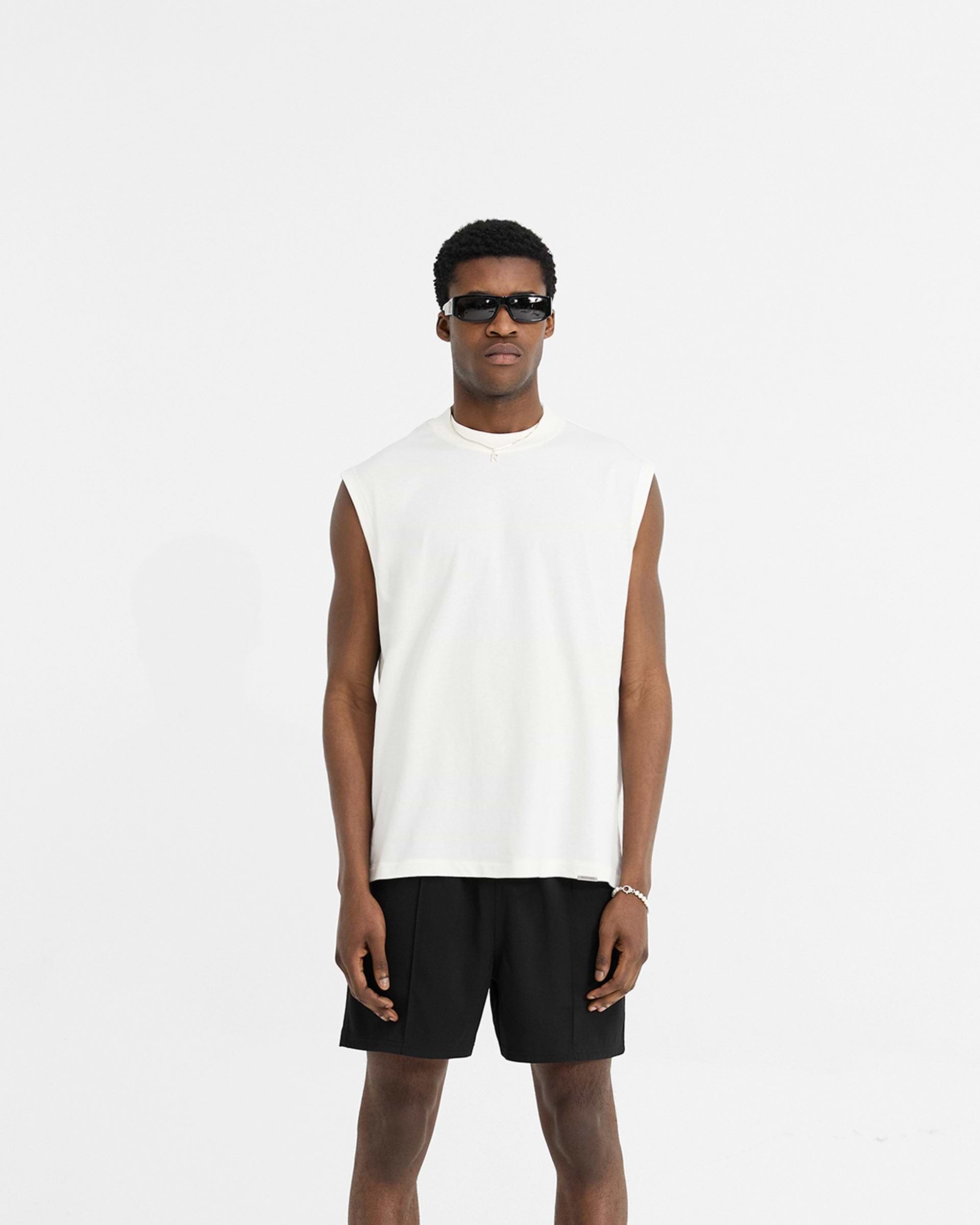 Initial Boxy Tank - Blanco Mate