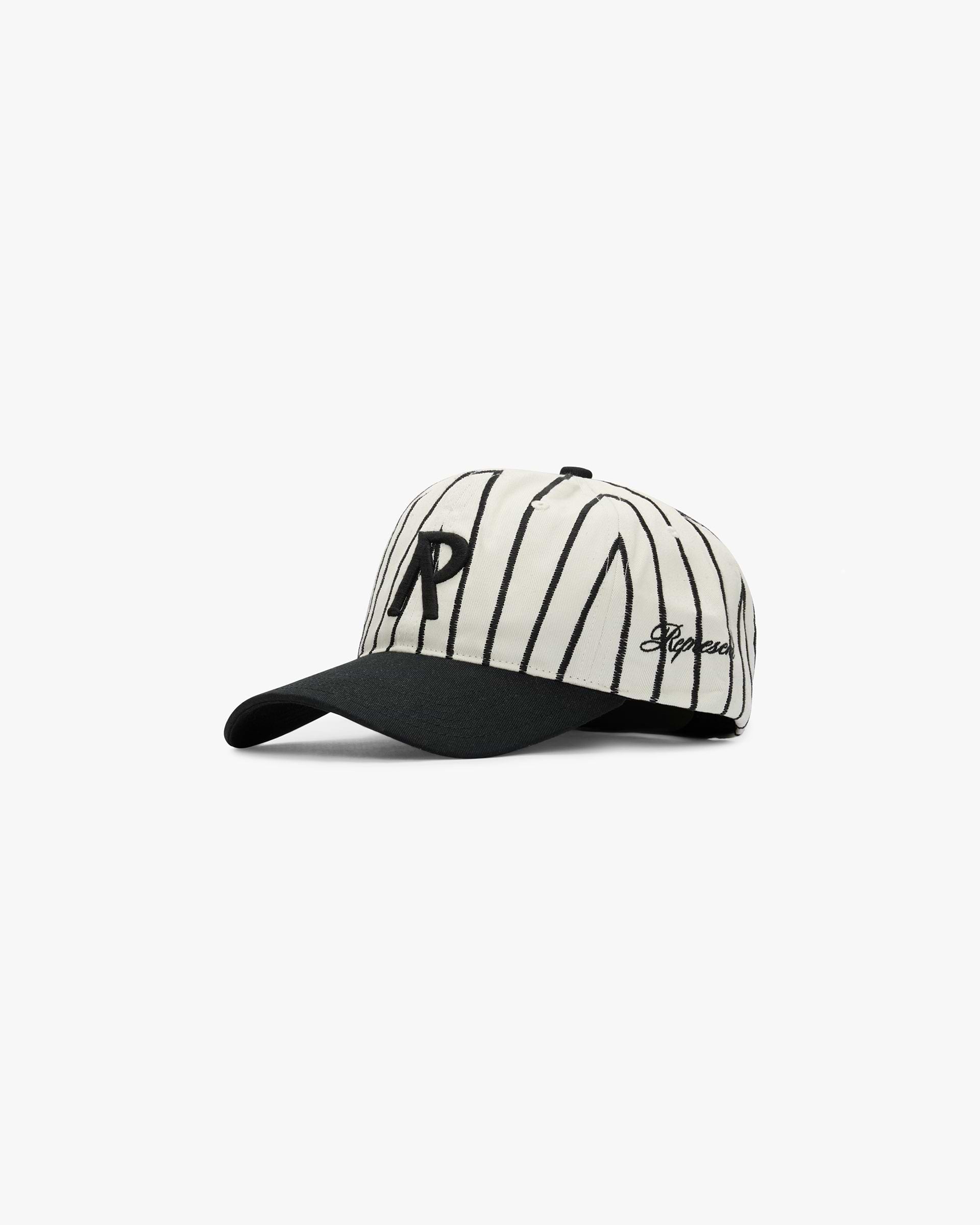 Initial Stripe Cap - Blanco Antiguo