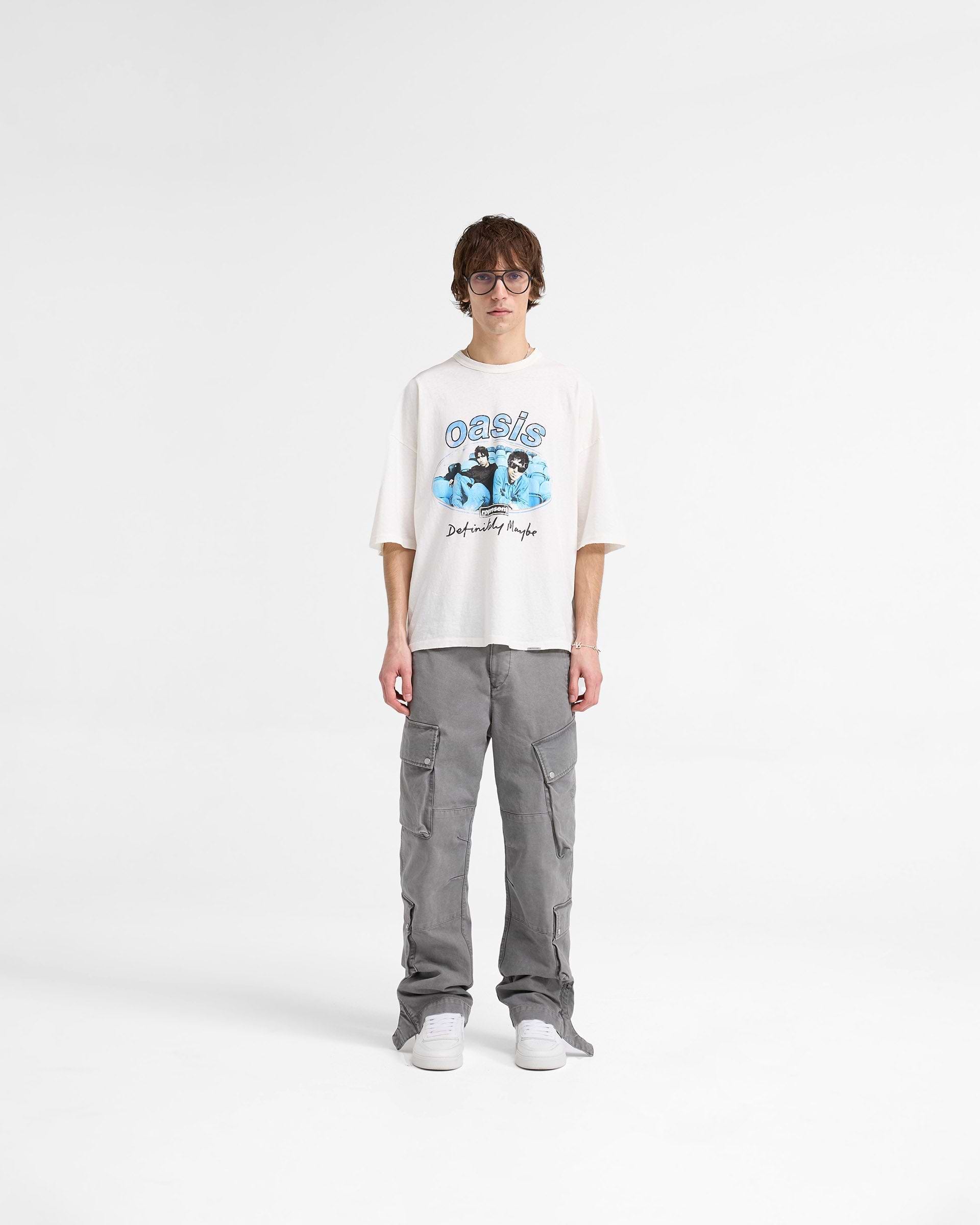 Represent X Oasis Maine Road T-Shirt - Mattes Weiß