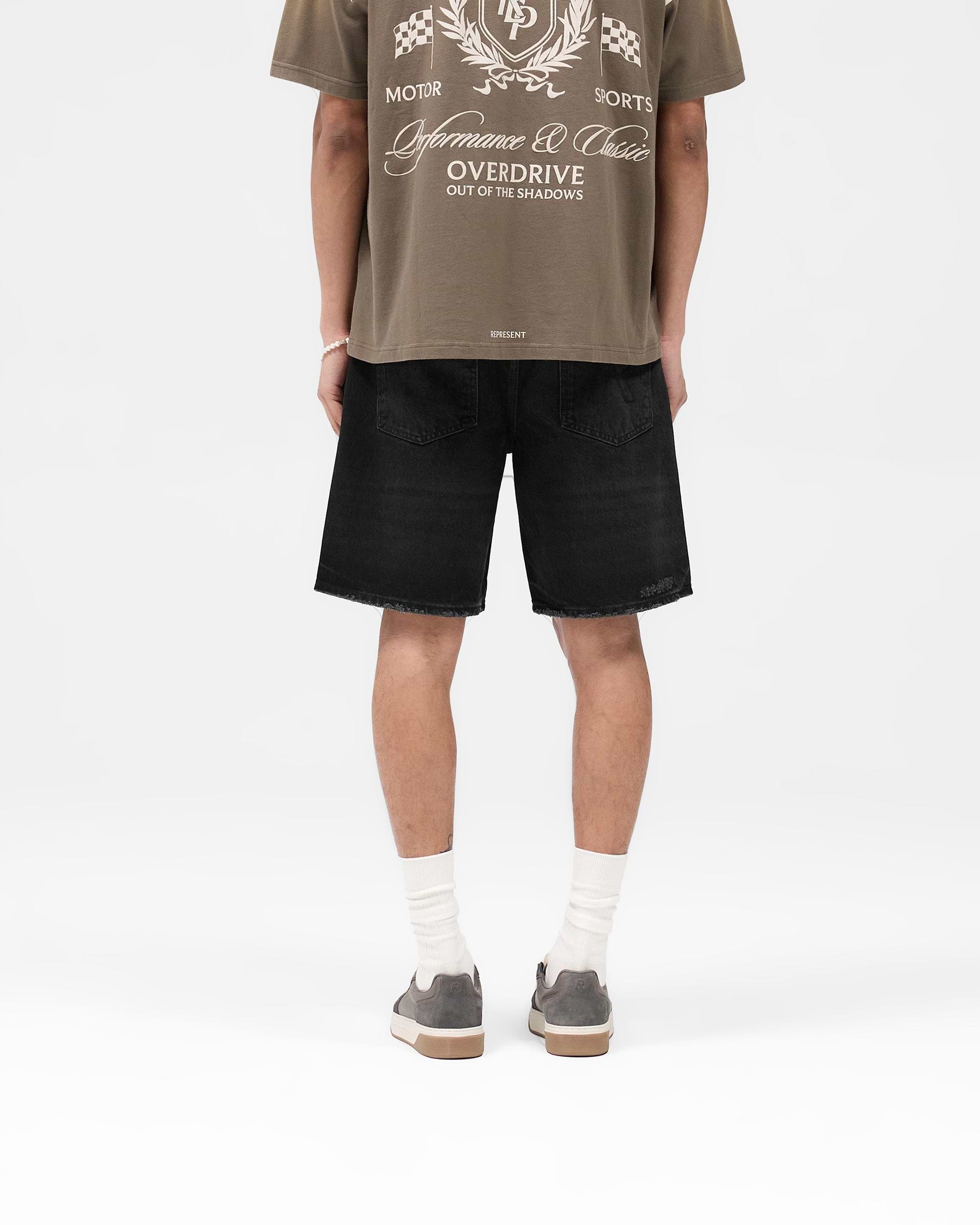 R10T Tailored Denim Shorts – Schwarz