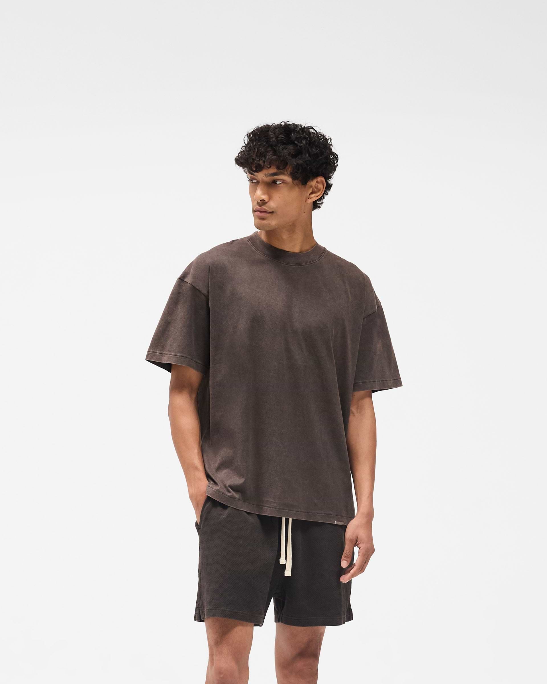Initial Oversized T-Shirt - Coffee