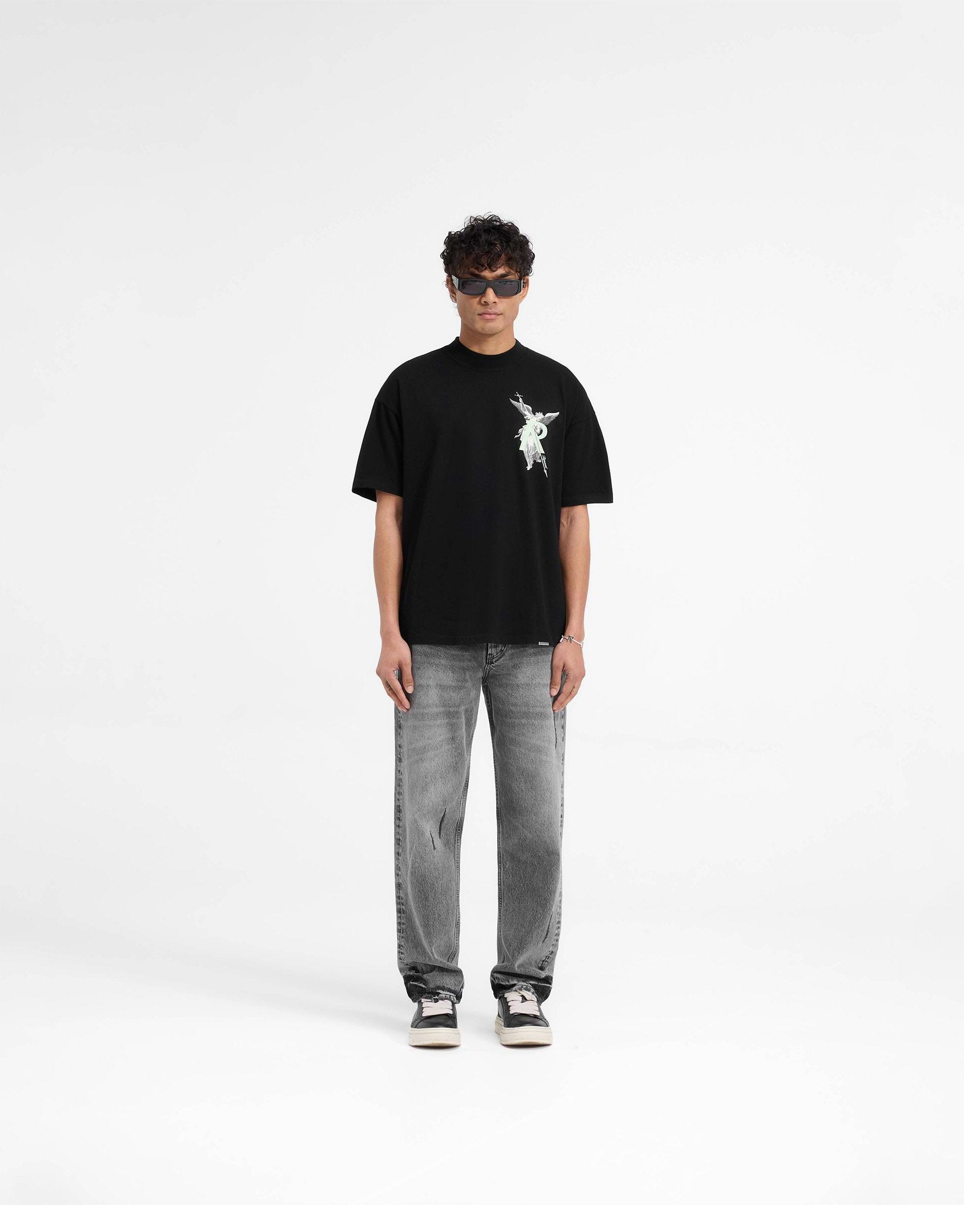 Archangel Initial T-Shirt - Tiefschwarz