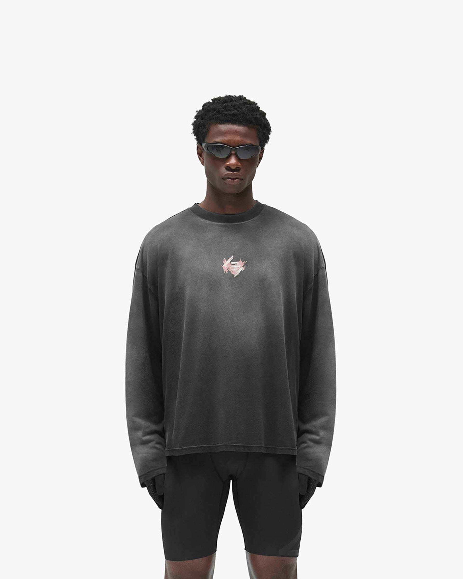 247 Ignite Long Sleeve T-Shirt - Stained Black Wash