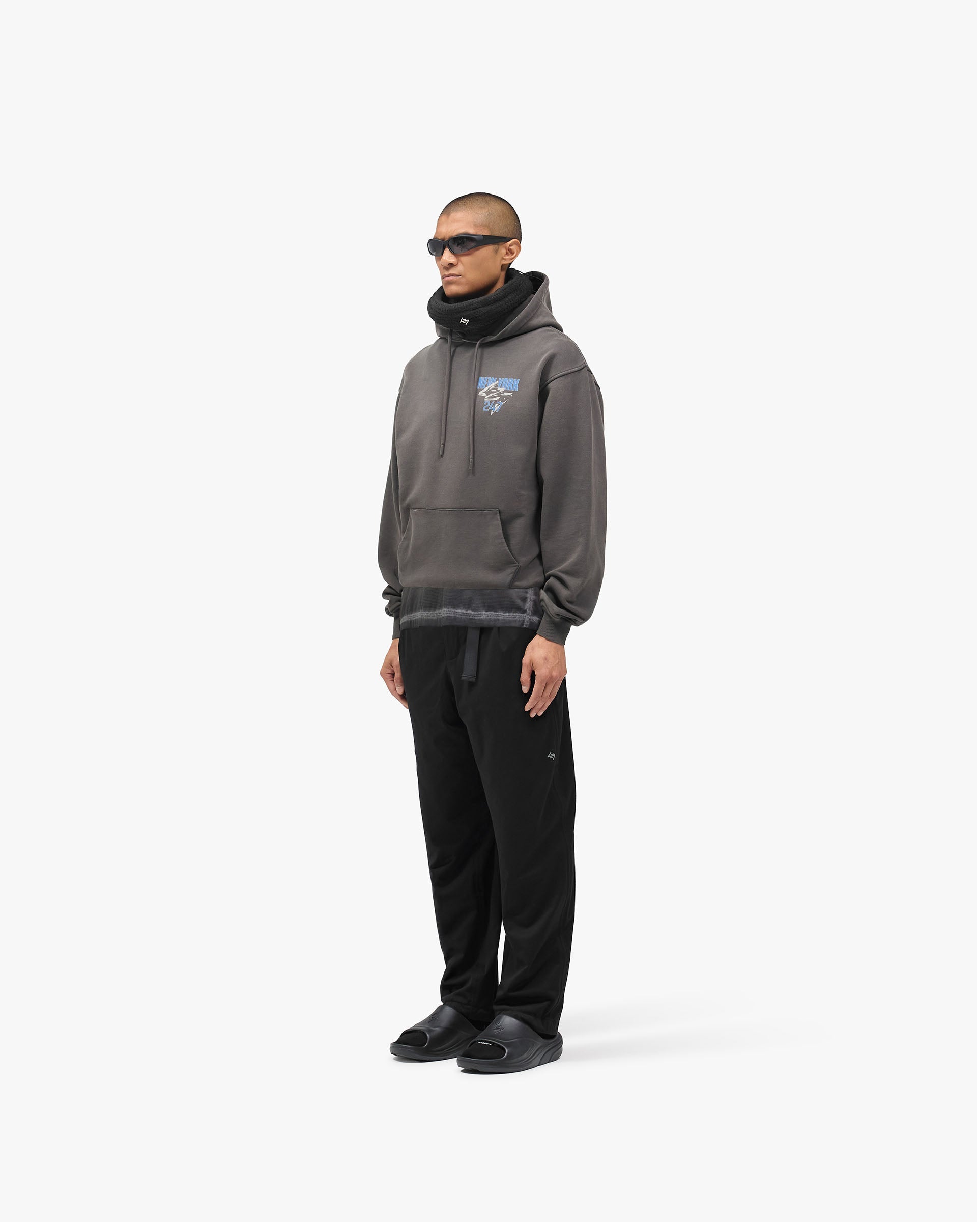 247 New York Hoodie - Washed Grey
