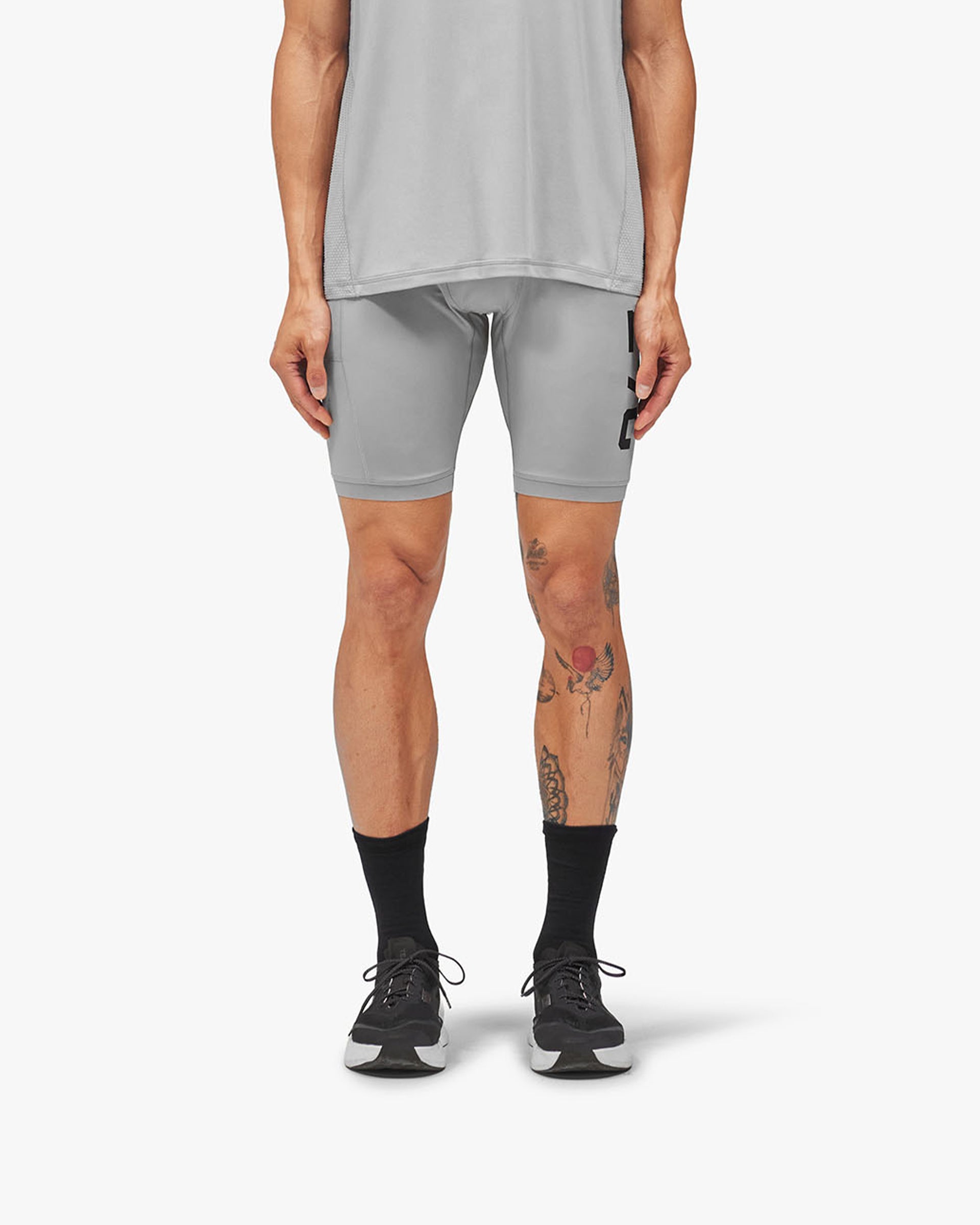 247 Numbers Cargo Half Tight - Ash Grey