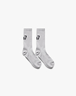 247 Numbers Race Sock - Ash Grey - One Size / Ash Grey
