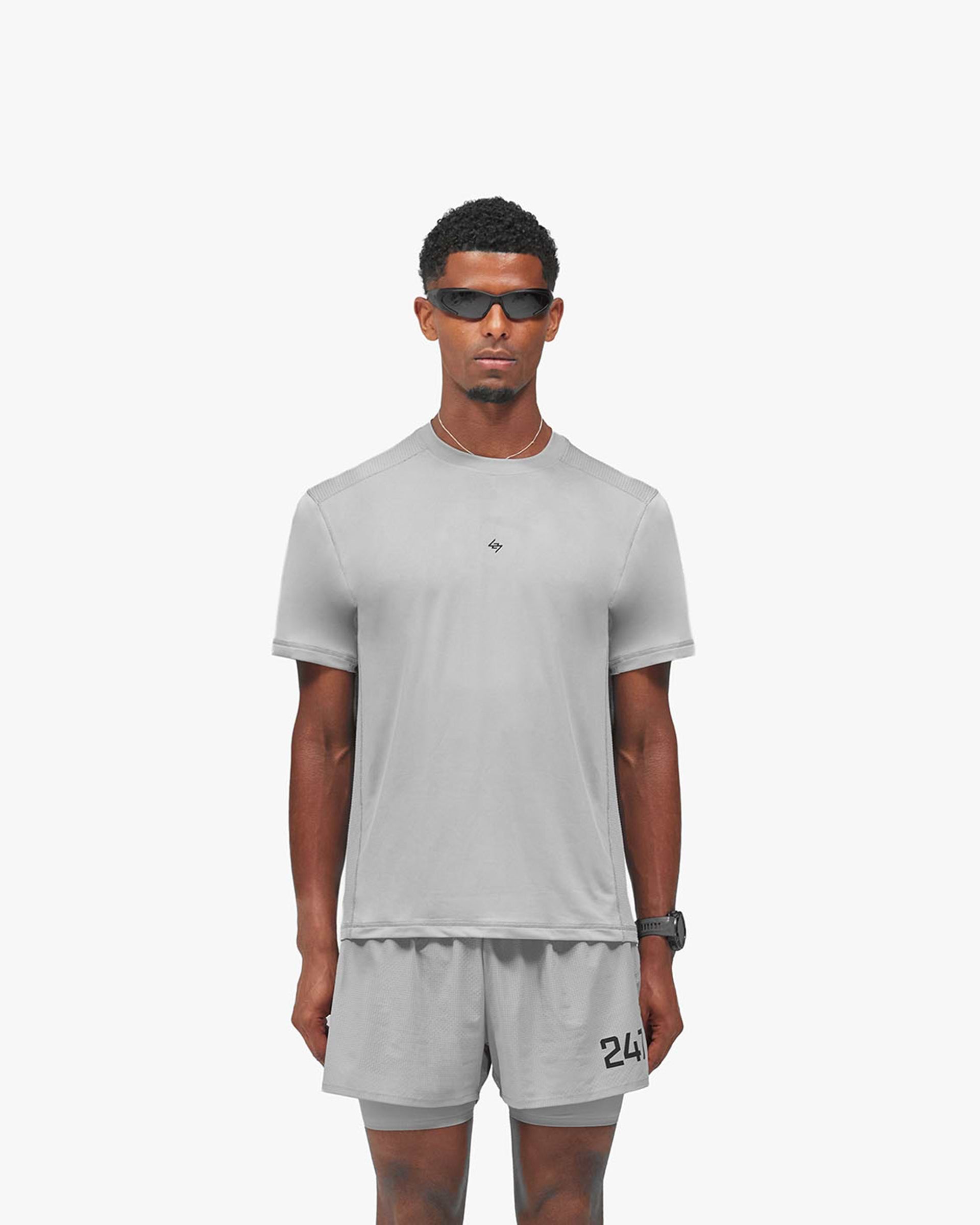 247 Numbers T-Shirt - Ash Grey