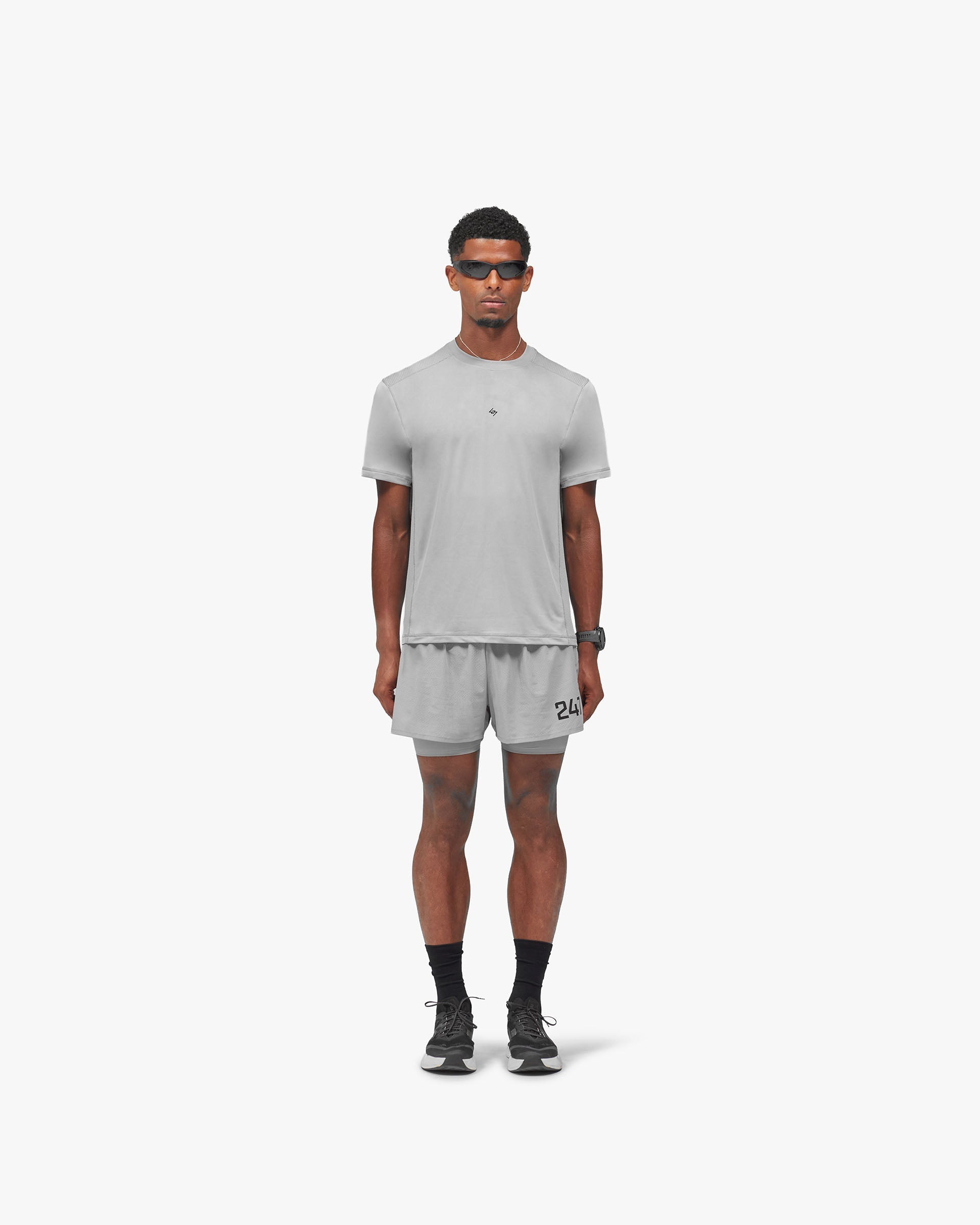 247 Numbers T-Shirt - Ash Grey