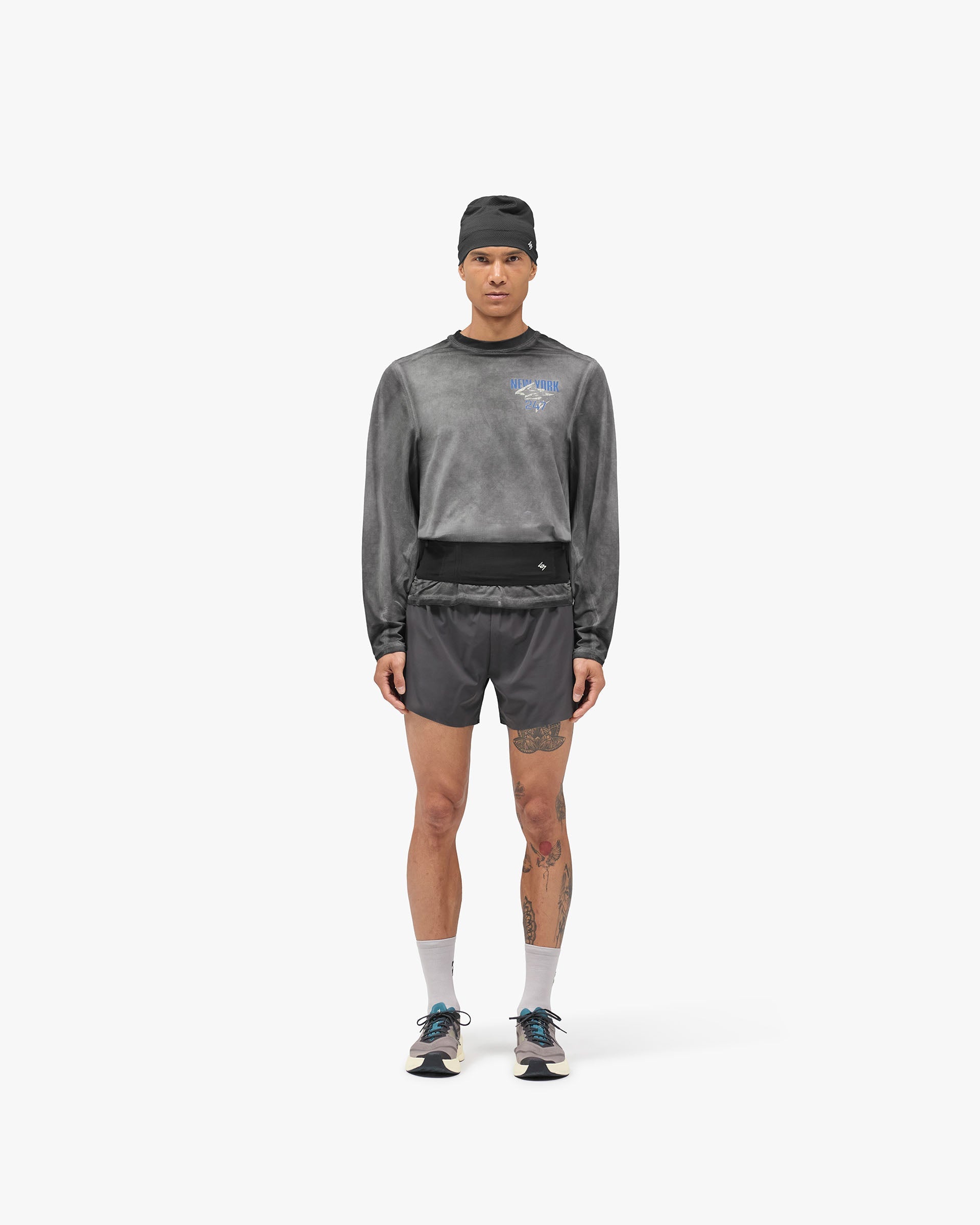 247 Race Short - Washed Grey