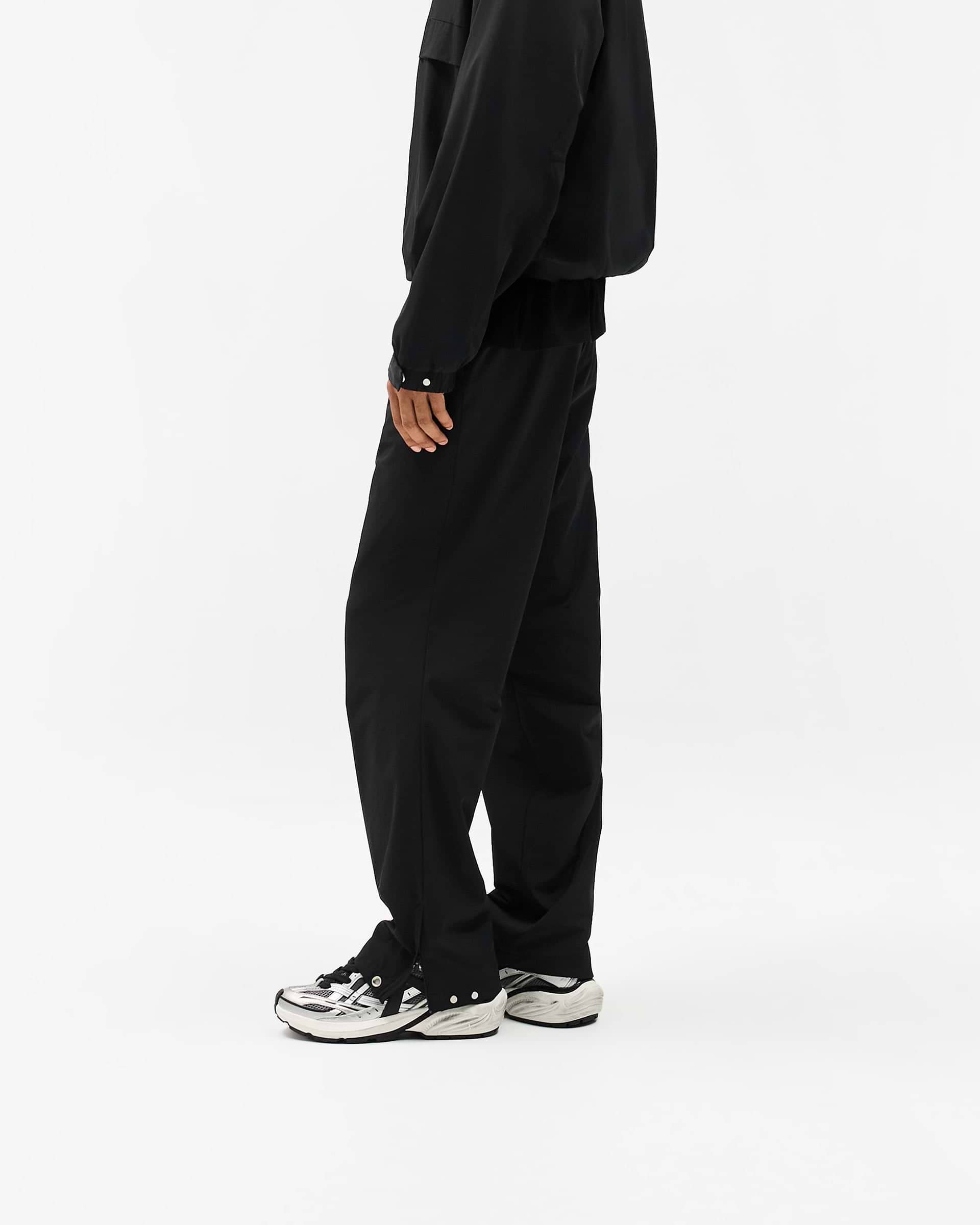 Initial Nylon Track Pant - Black