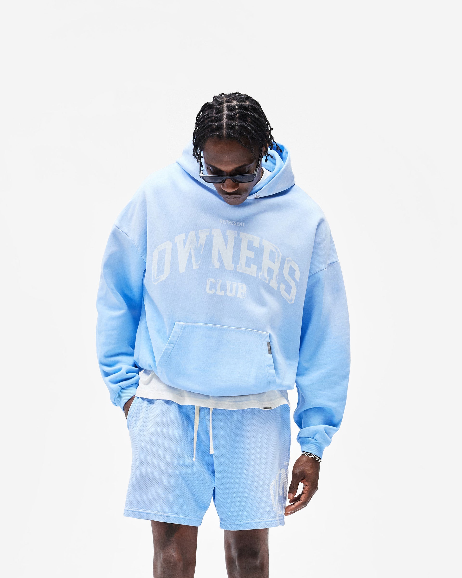 Represent Owners Club Hoodie - Sky Blue