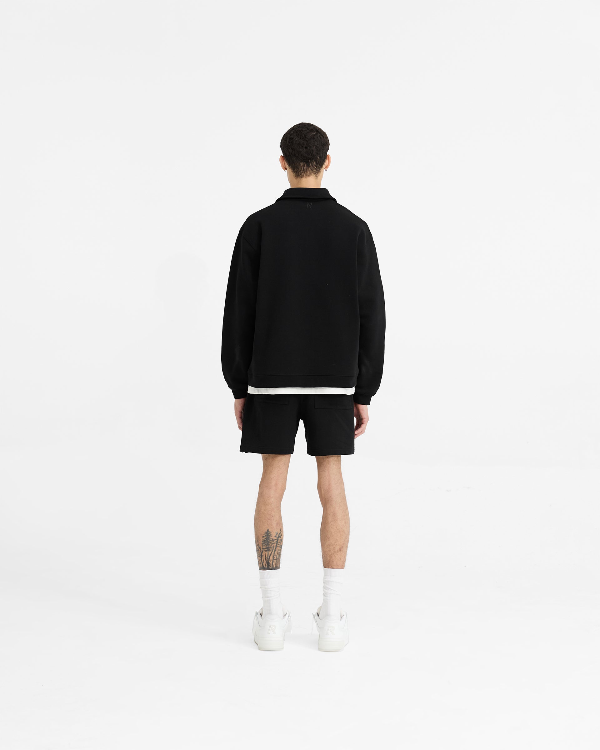 Initial Boxy Quarter Zip - Ice Grey Marl