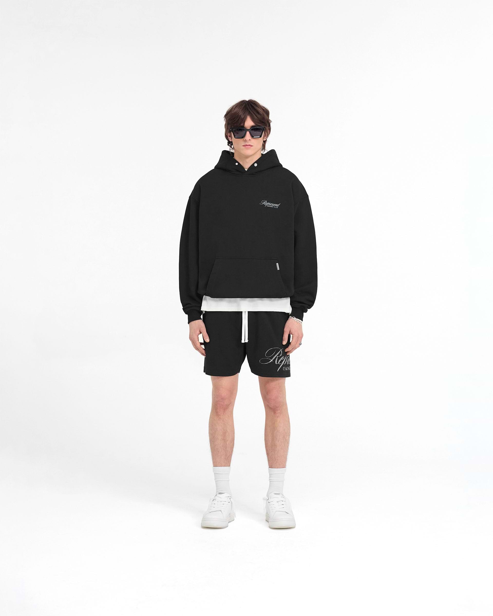 Represent Owners Club Script Hoodie - Negro
