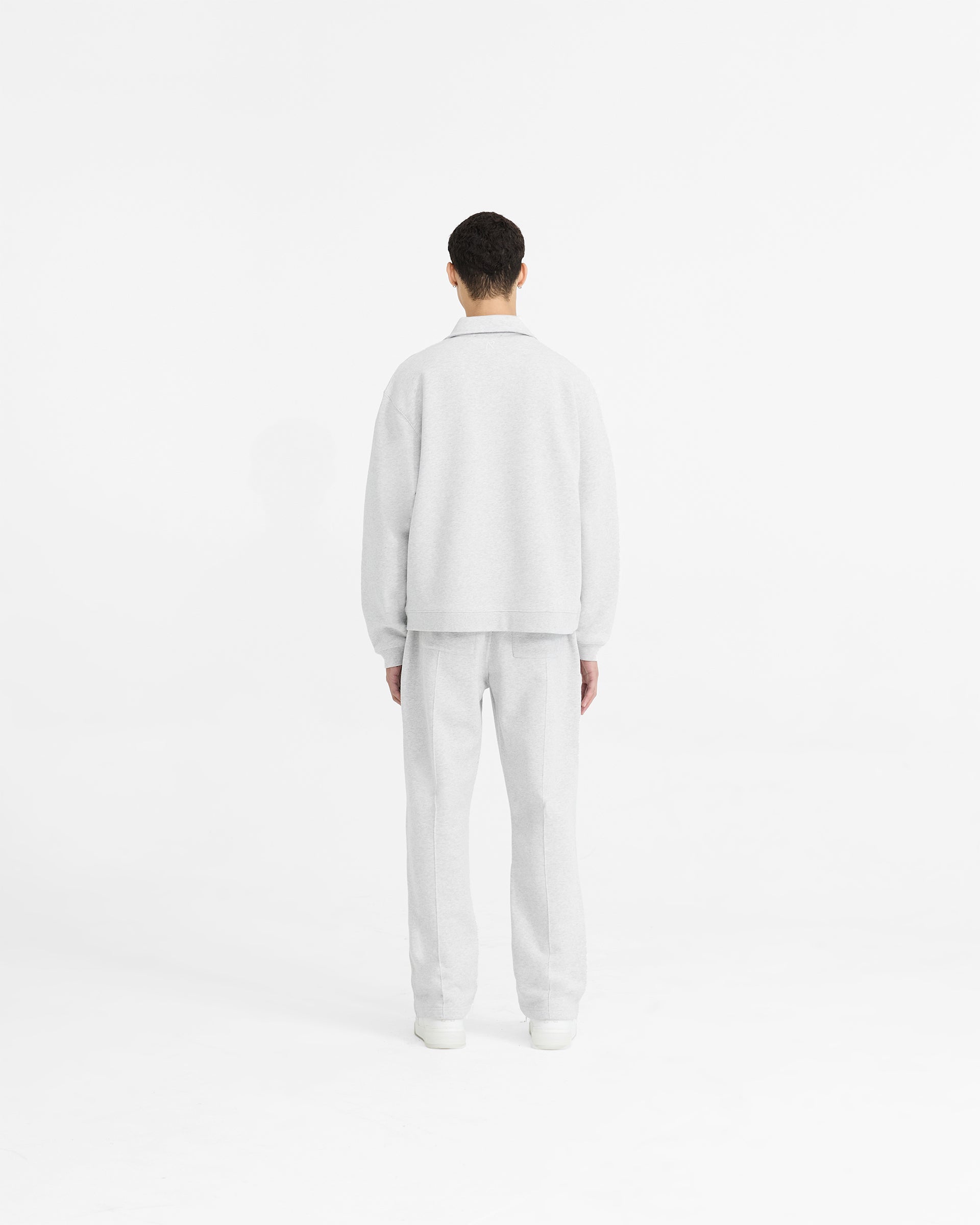 Initial Boxy Quarter Zip - Jet Black