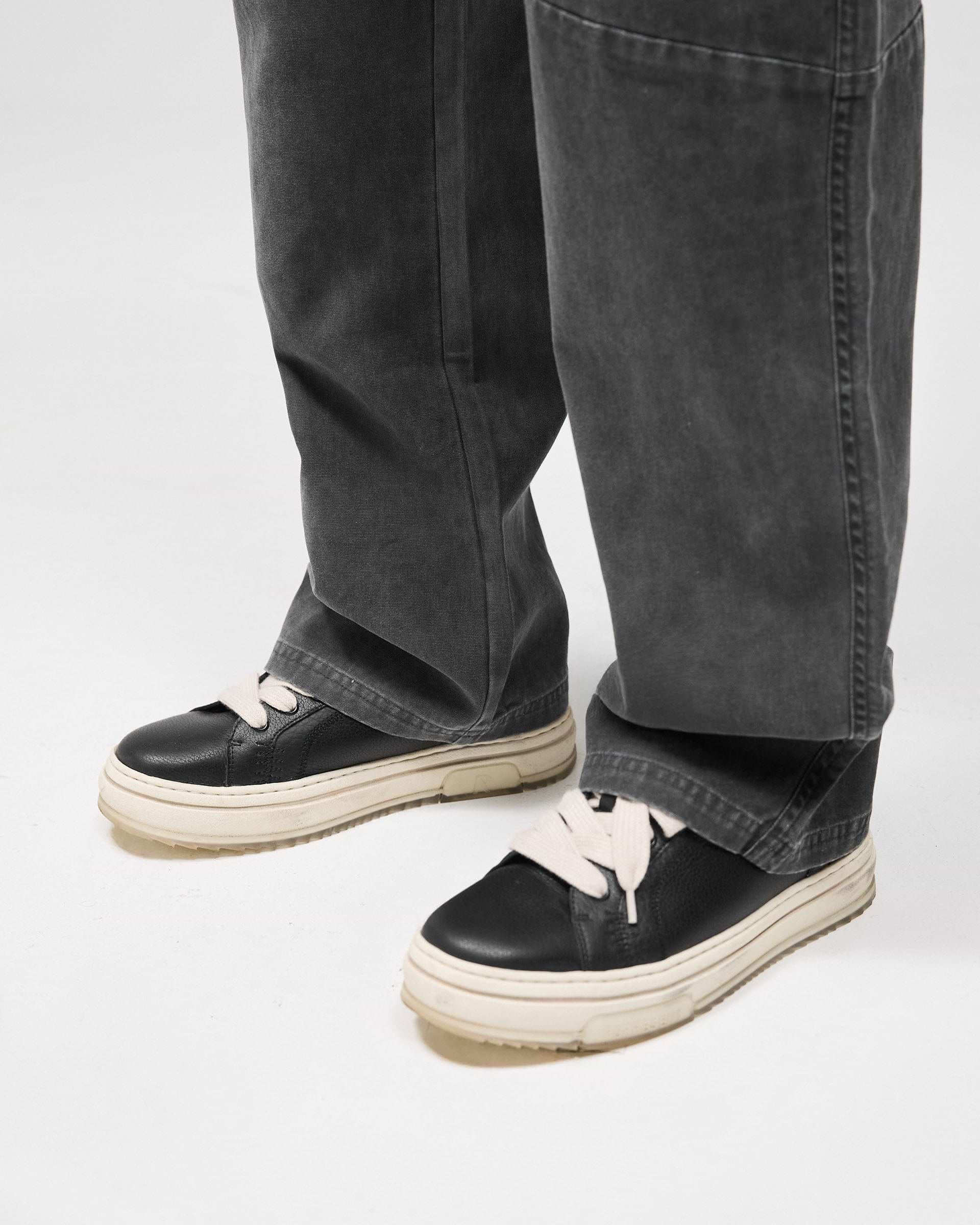 Cotton Workwear Pant - Washed Black