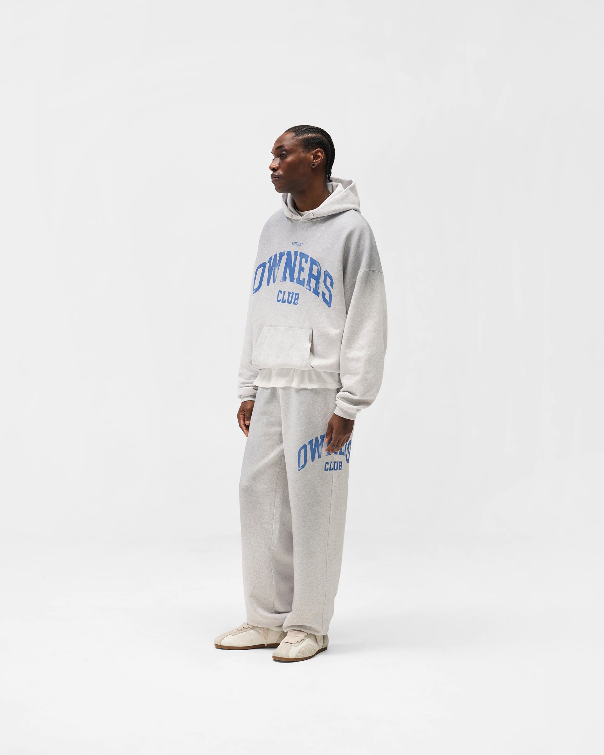 Represent Owners Club Hoodie - Sprayed Ice Grey Marl