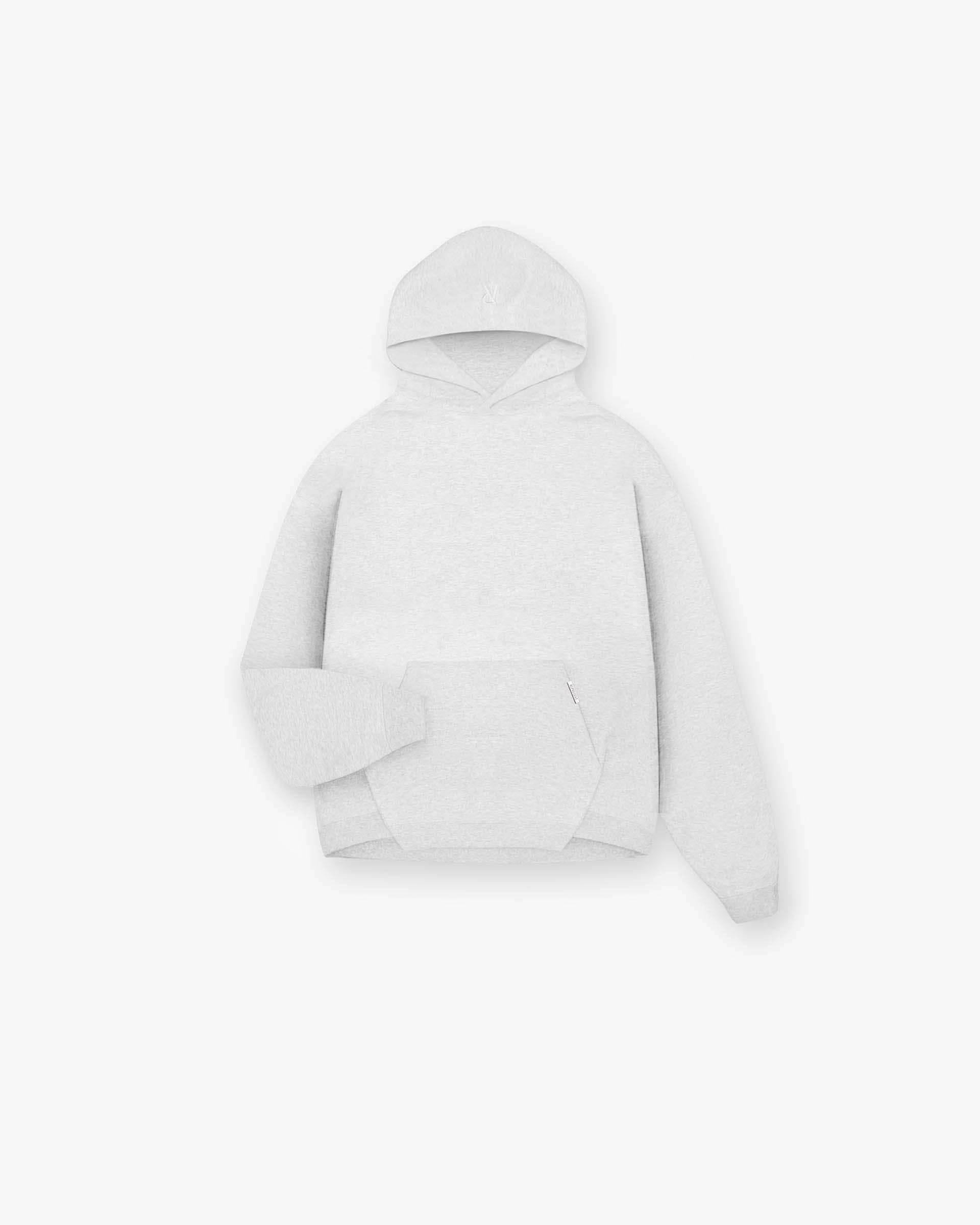 Initial Oversized Hoodie - Gris Jaspeado Hielo